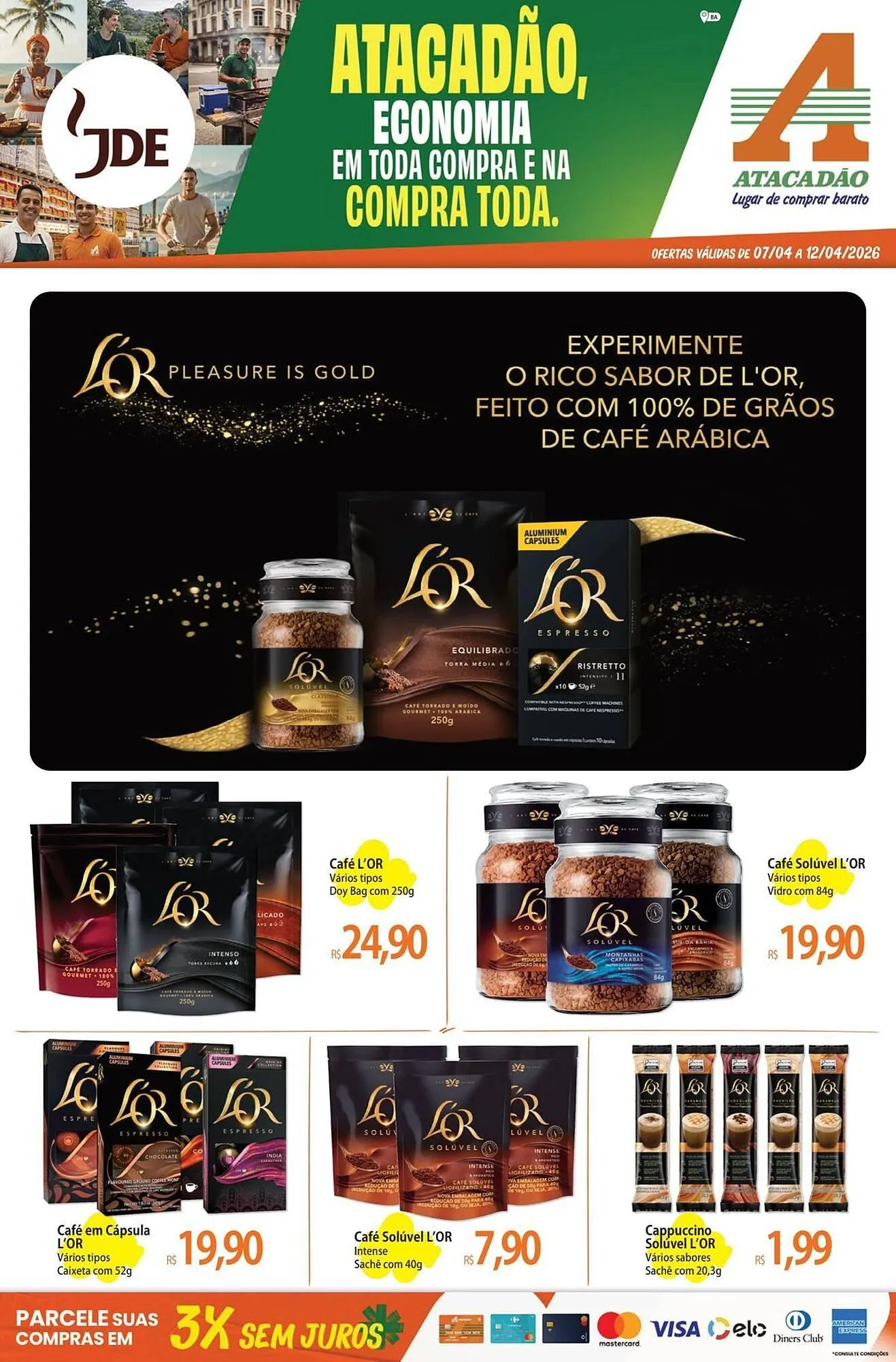 Encarte de Folheto Atacadão 7 de abril até 12 de abril 2026 - Pagina 1