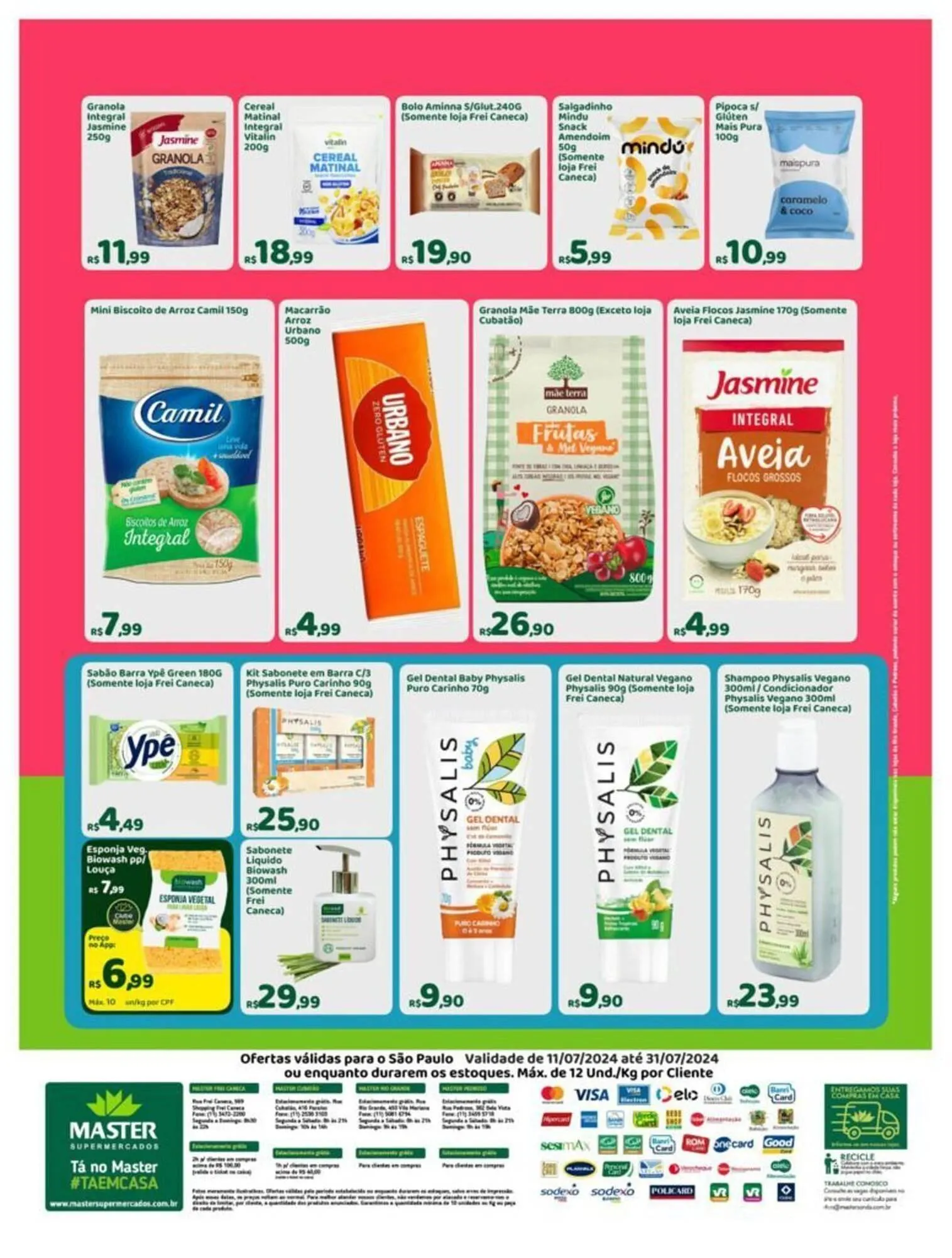 Encarte de Catálogo Master Supermercados 11 de julho até 31 de julho 2025 - Pagina 3