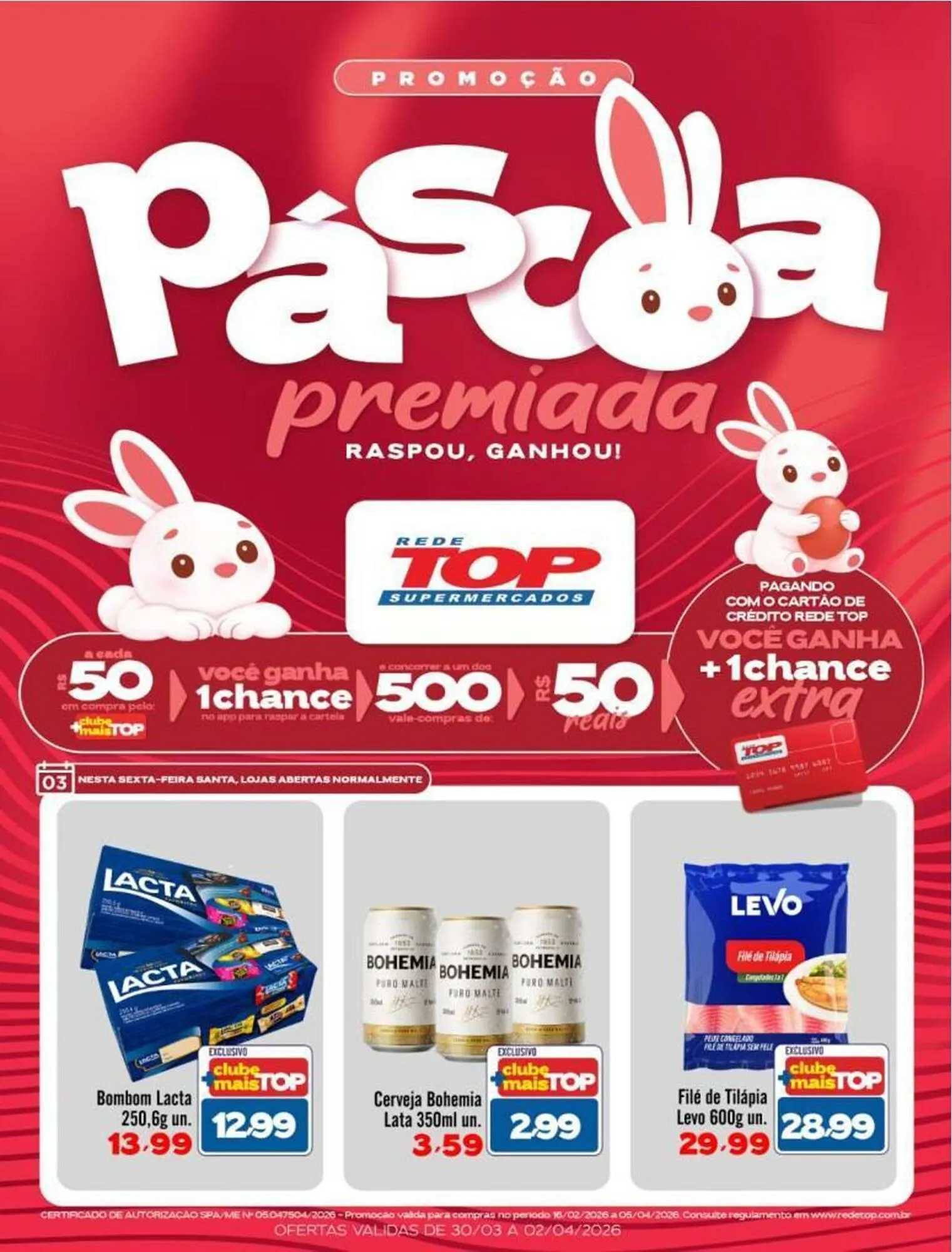 Encarte de Encarte Rede Top 30 de março até 2 de abril 2026 - Pagina 1