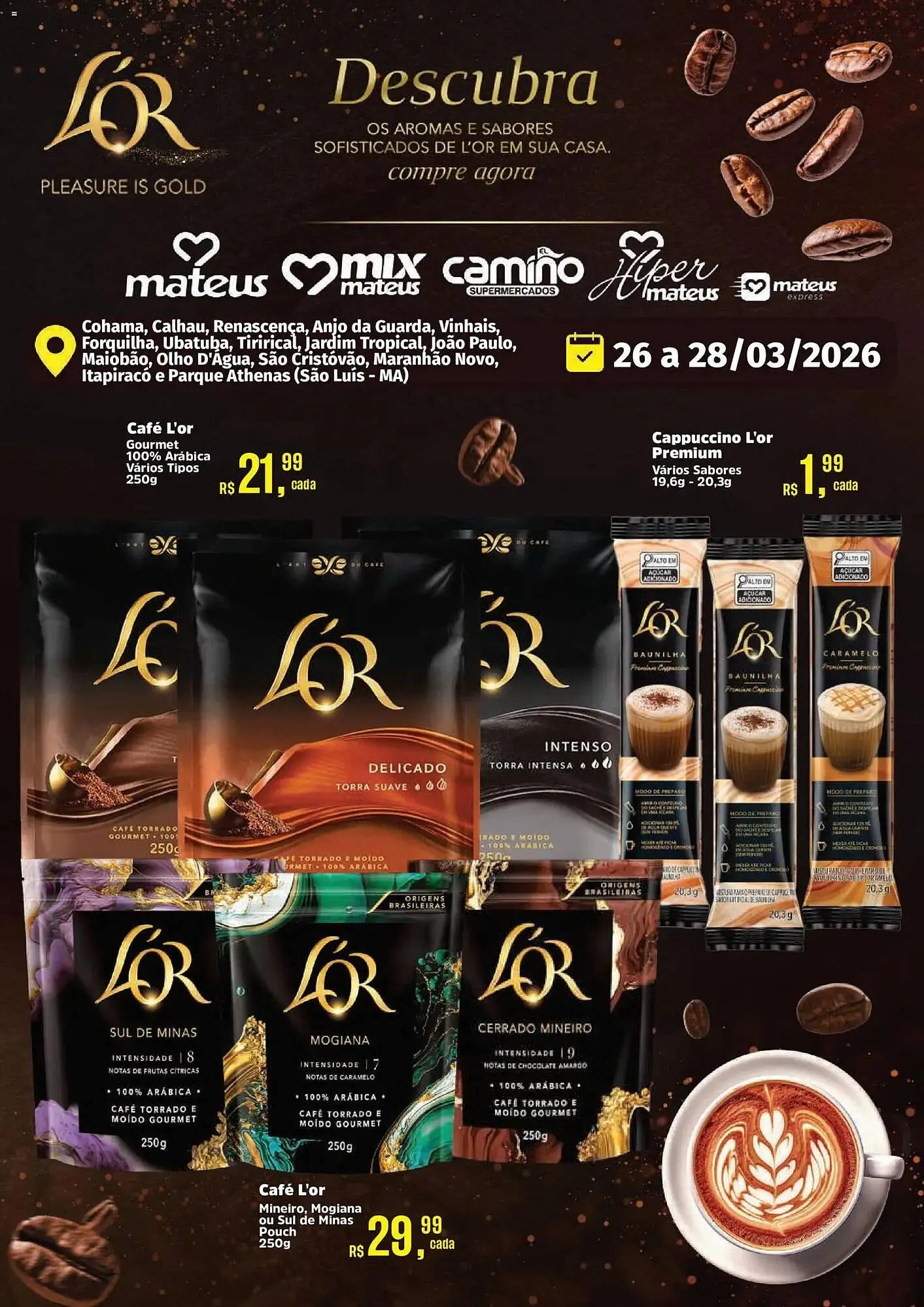 Encarte de Catálogo Supermercados Mateus 26 de março até 28 de março 2026 - Pagina 1