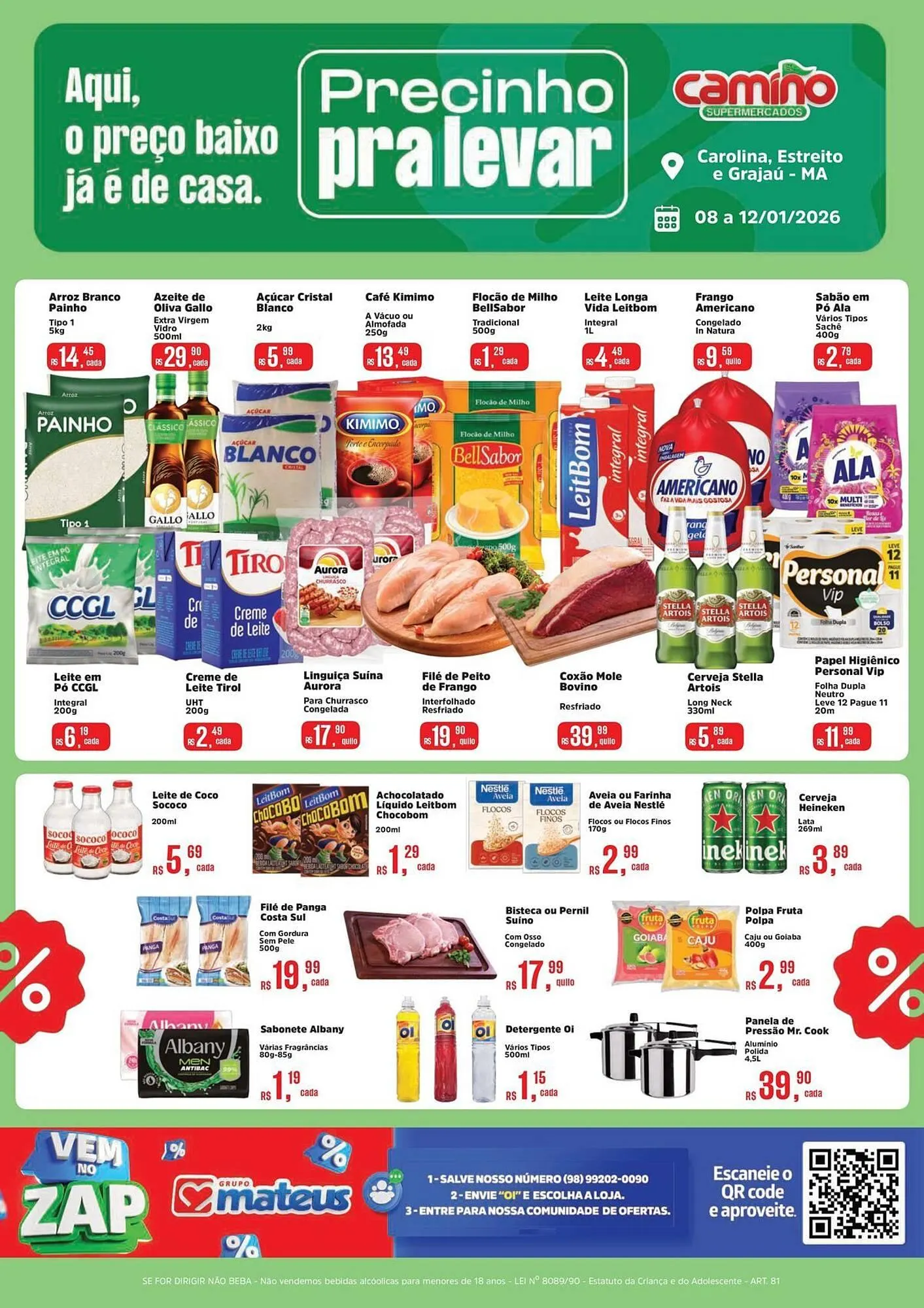Encarte de Catálogo Camiño supermercados 8 de janeiro até 12 de janeiro 2026 - Pagina 1
