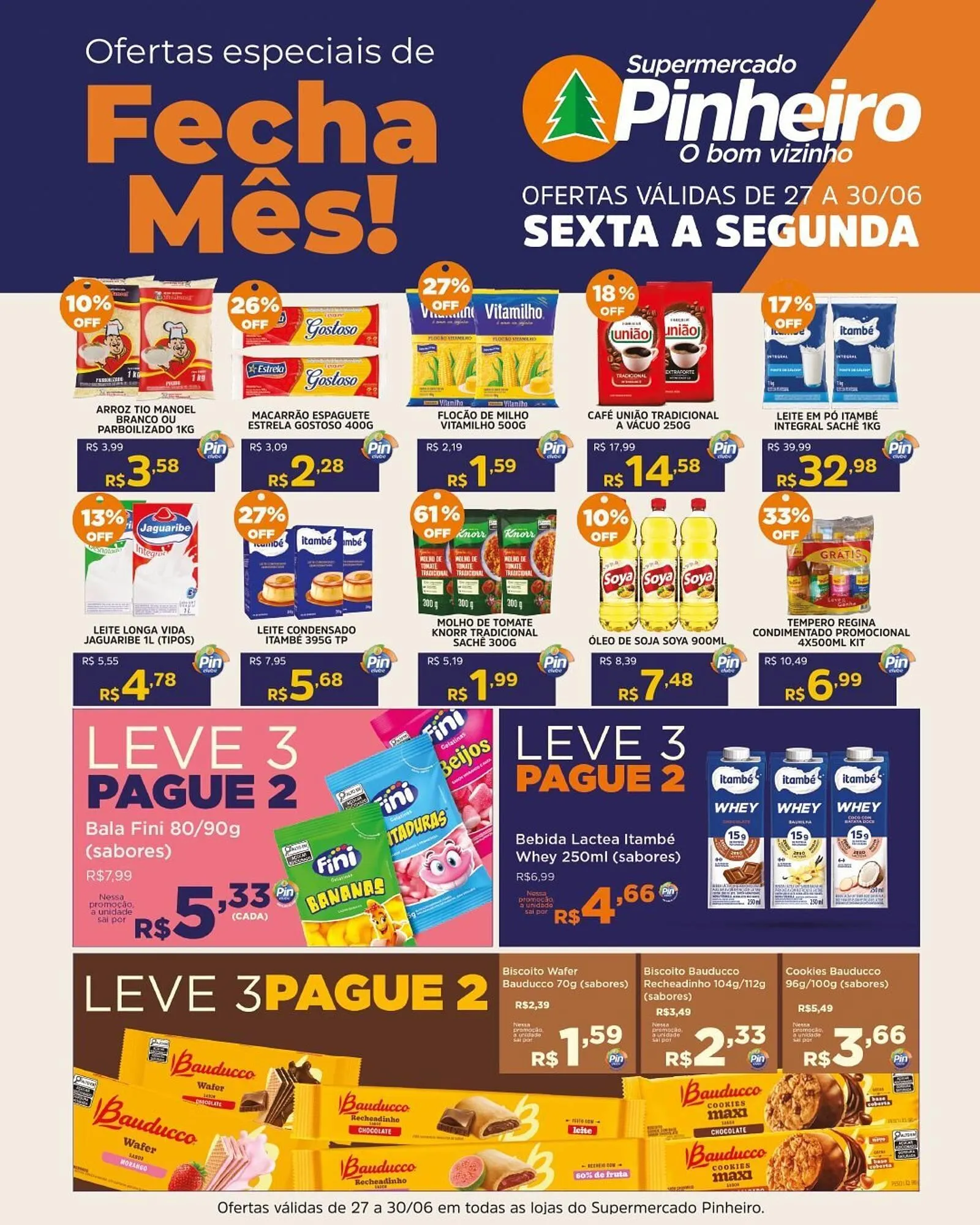 Encarte de Catálogo Pinheiro Supermercado 27 de junho até 30 de junho 2025 - Pagina 2