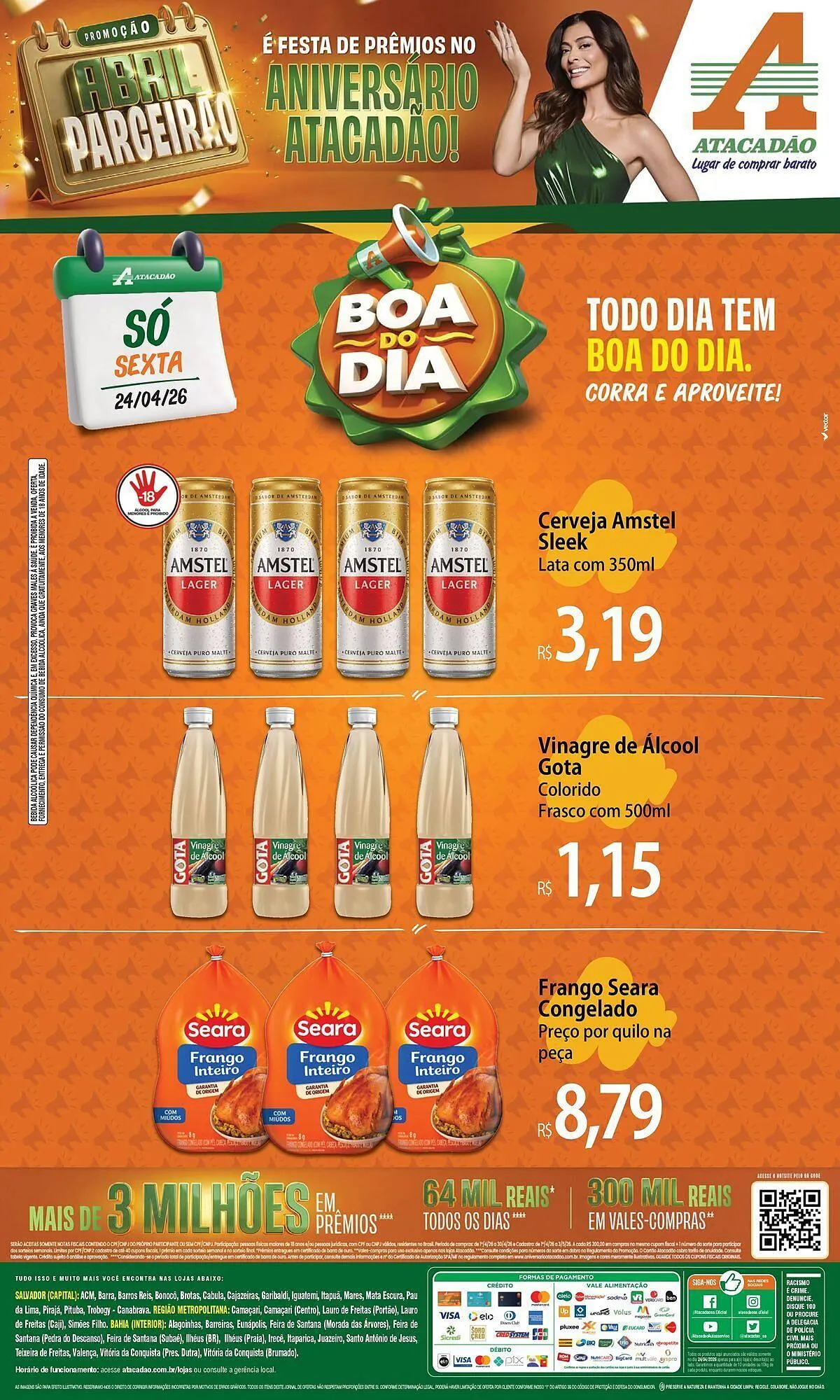 Encarte de Folheto Atacadão 24 de abril até 24 de abril 2026 - Pagina 1
