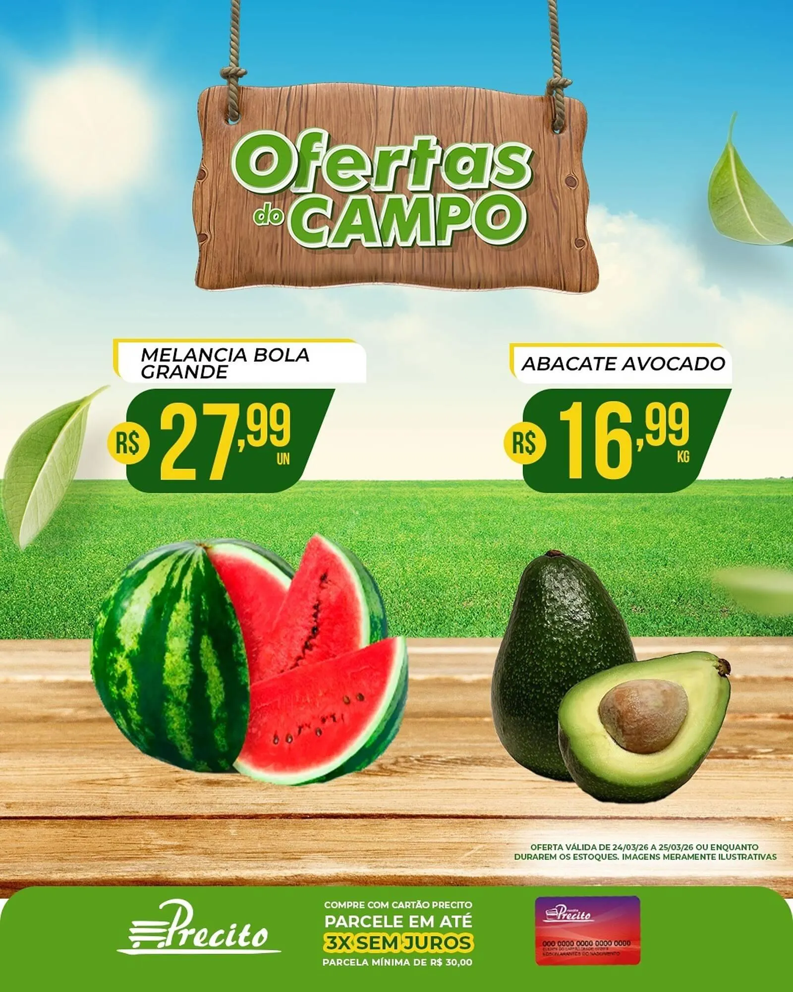 Encarte de Catálogo Supermercado Precito 24 de março até 25 de março 2026 - Pagina 1