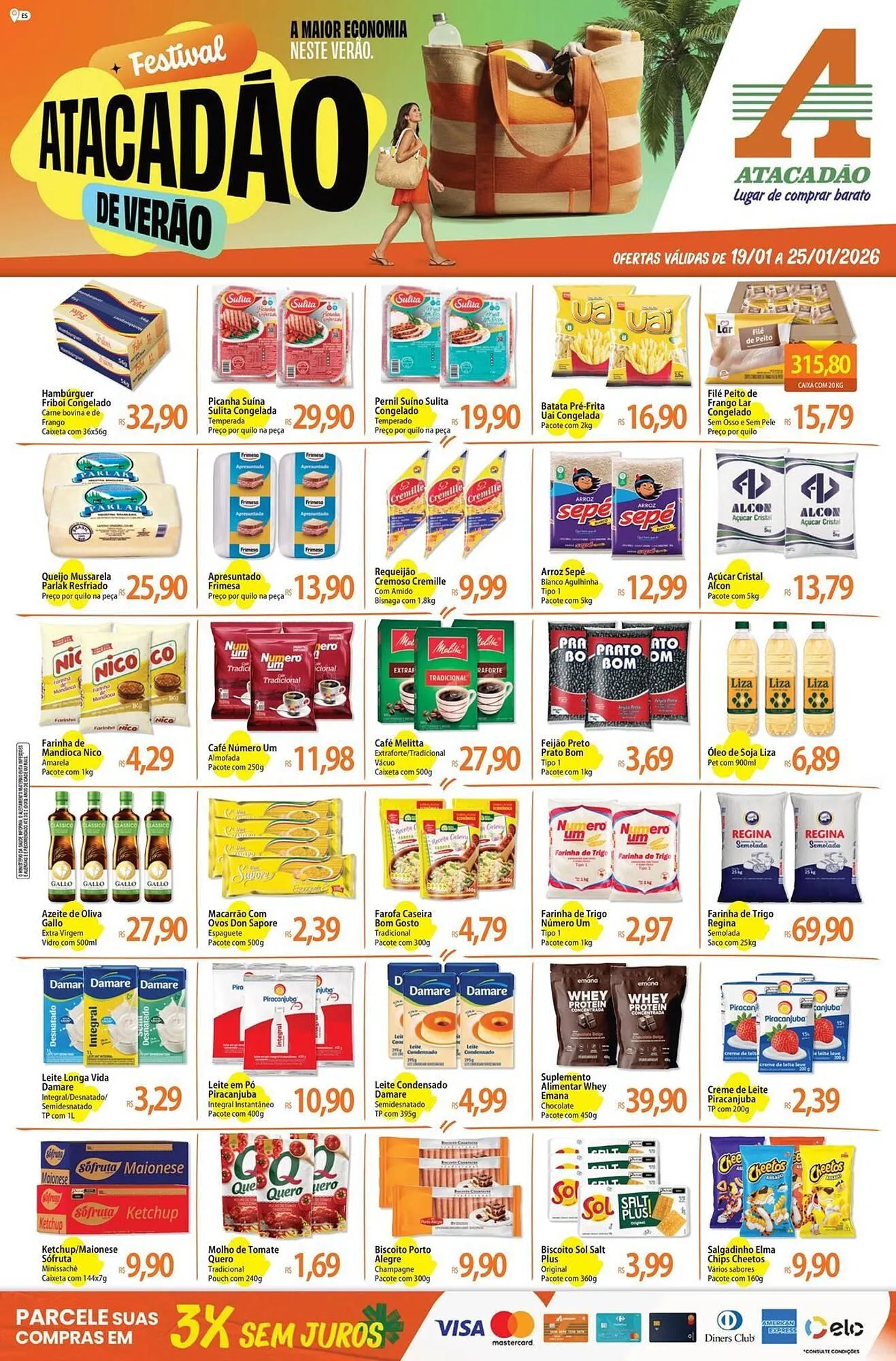 Encarte de Folheto Atacadão 19 de janeiro até 25 de janeiro 2026 - Pagina 1