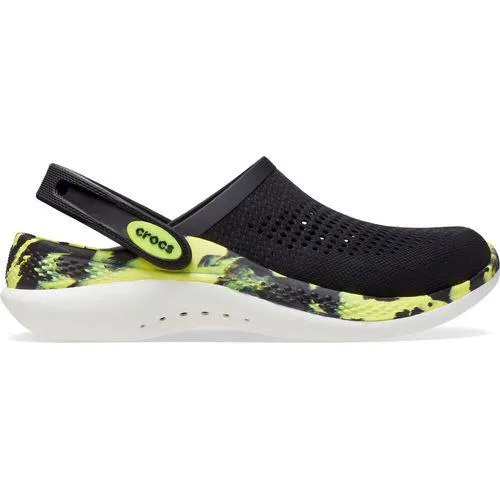 Sandália Crocs LiteRide™ 360 Marbled Clog BLACK/CITRUS