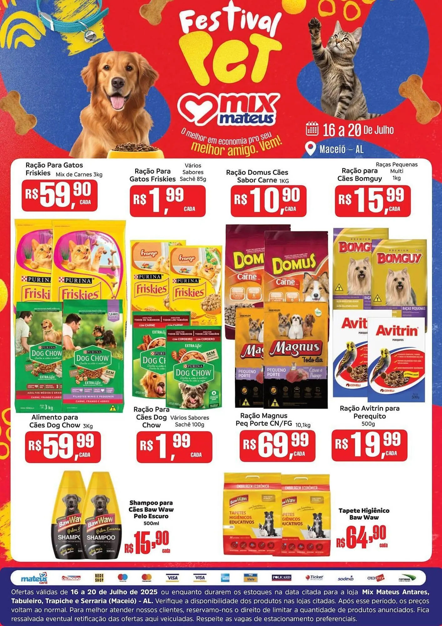 Encarte de Catálogo Supermercados Mateus 16 de julho até 20 de julho 2025 - Pagina 1