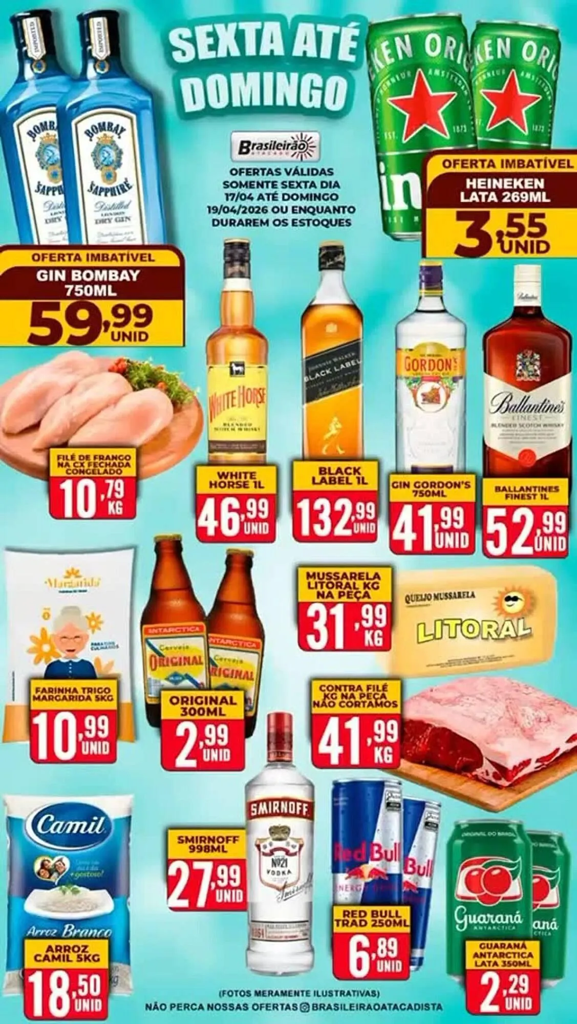 Encarte de Folheto Brasileirão Atacado 17 de abril até 19 de abril 2026 - Pagina 1