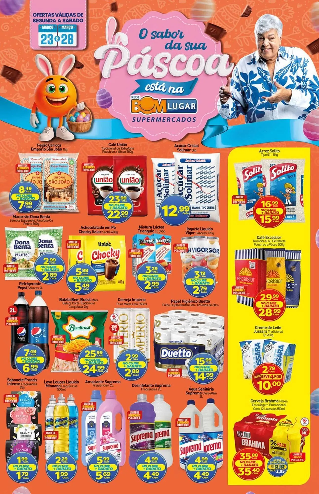 Encarte de Folheto Rede Bom Lugar 23 de março até 28 de março 2026 - Pagina 1