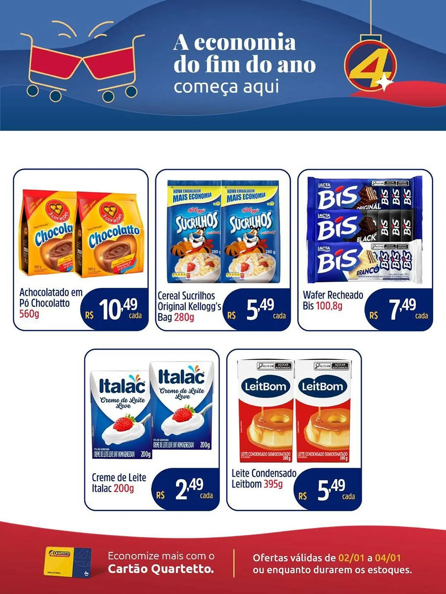 Encarte de Catálogo Quartetto Supermercados 2 de janeiro até 4 de janeiro 2026 - Pagina 3