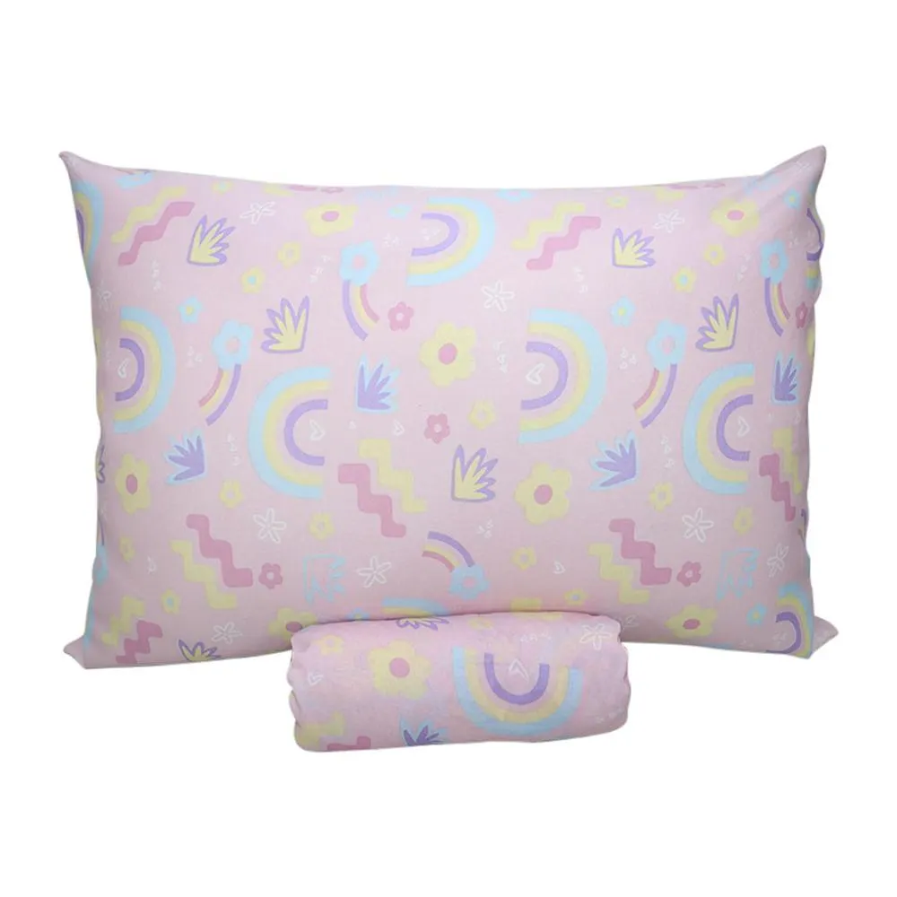 Jogo Cama Solteiro Infantil Doce Vida Rainbow 30cm 2 Peças 0310146RBW - Portallar