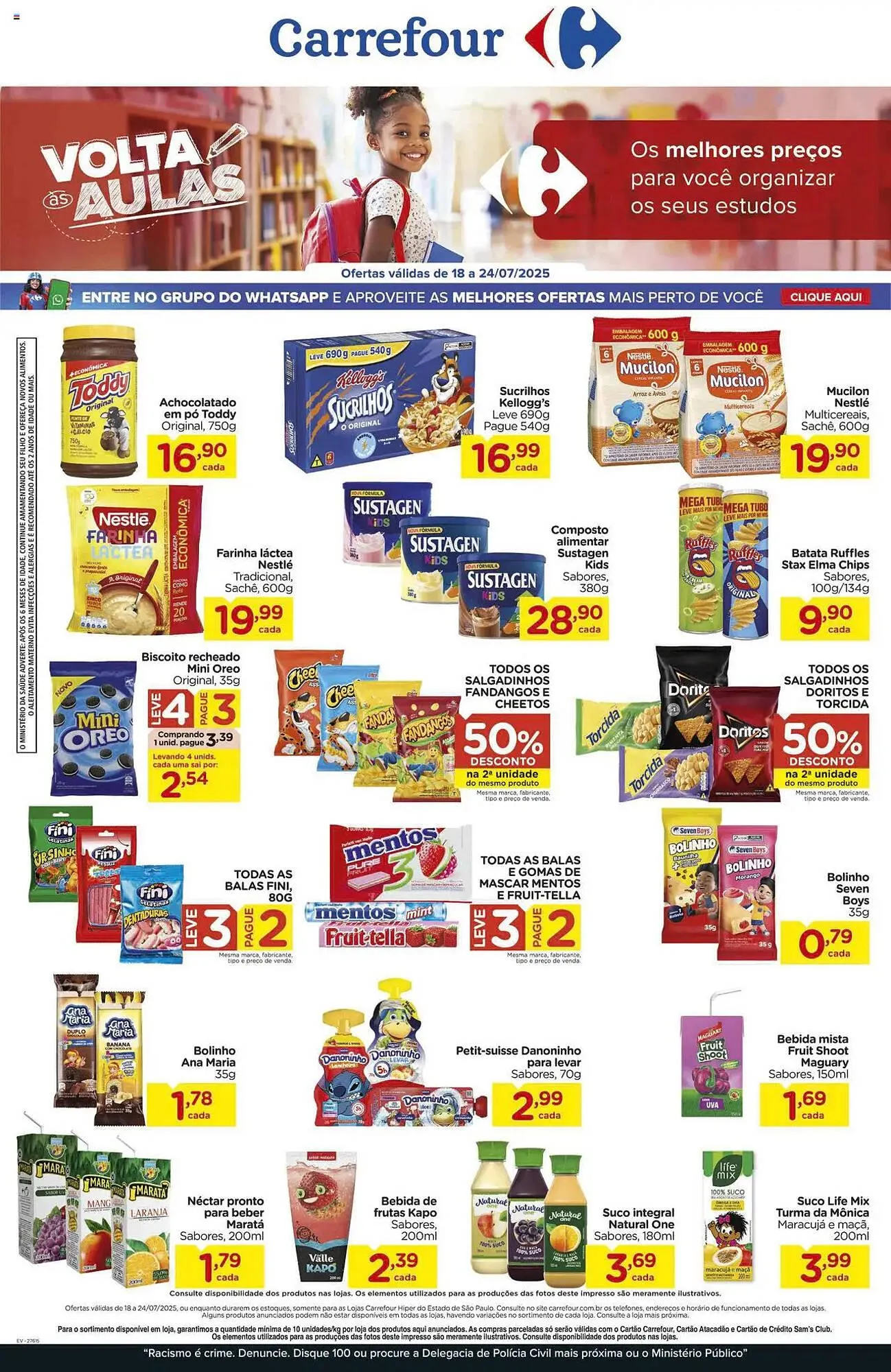 Encarte de Catálogo Carrefour 18 de julho até 25 de julho 2025 - Pagina 1