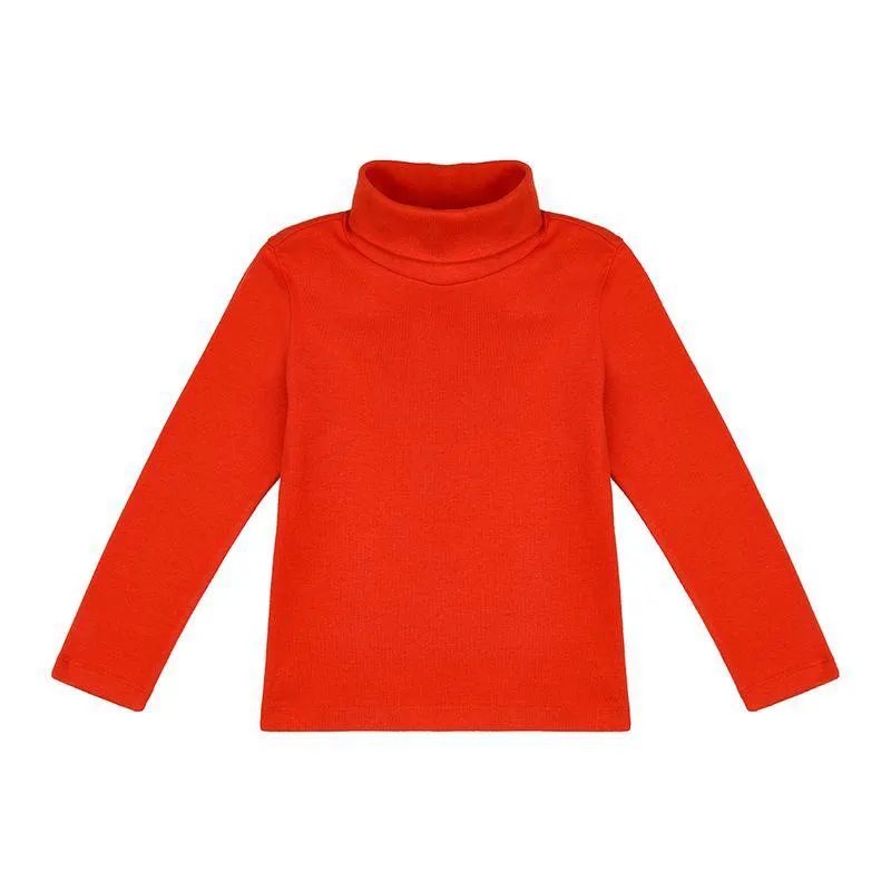 Camiseta Rib Gola Laranja Infantil