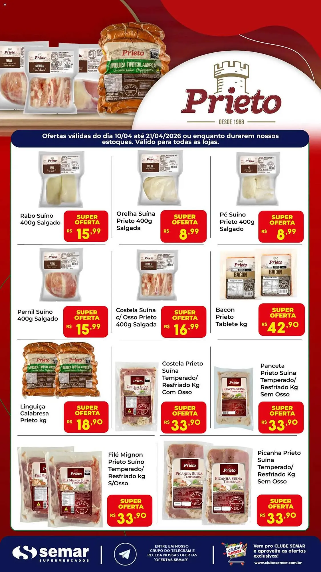 Encarte de Folheto Semar Supermercado 10 de abril até 21 de abril 2026 - Pagina 1