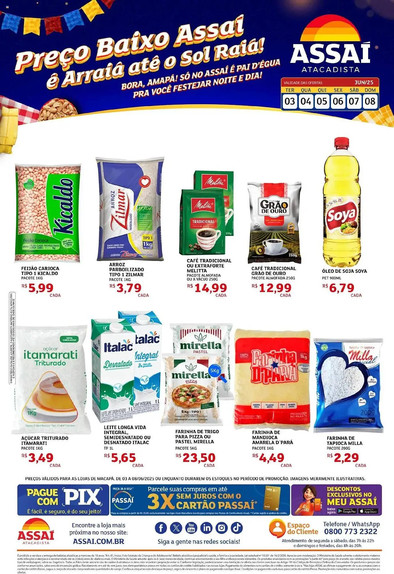 Encarte de Catálogo Assaí Atacadista 3 de junho até 9 de junho 2025 - Pagina 1