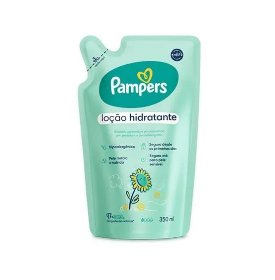 Loção Pampers Hidra Girassol Refil 350ml
