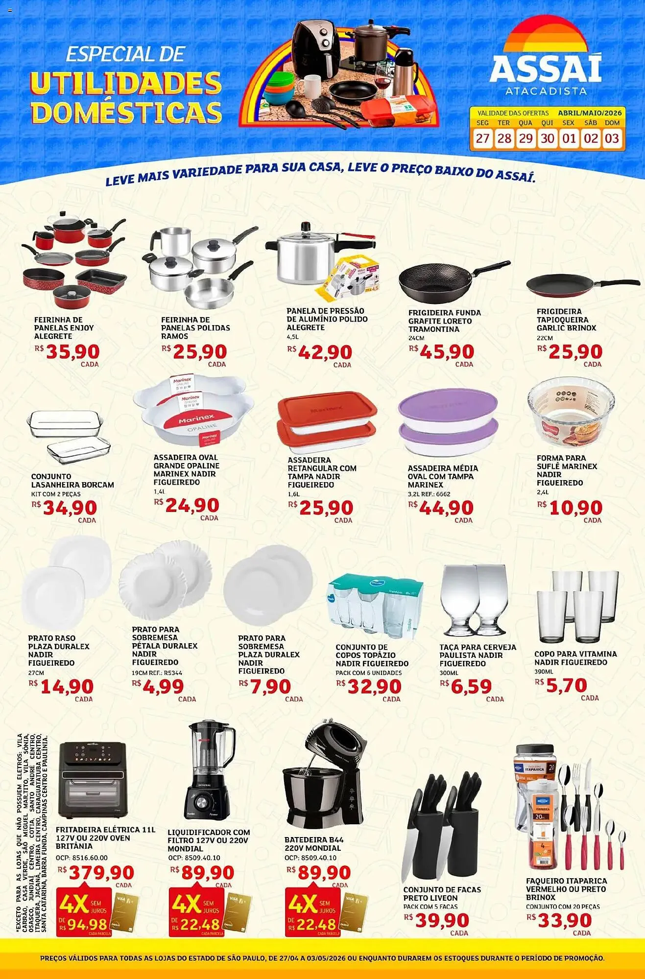 Encarte de Encarte Assaí Atacadista 27 de abril até 3 de maio 2026 - Pagina 1