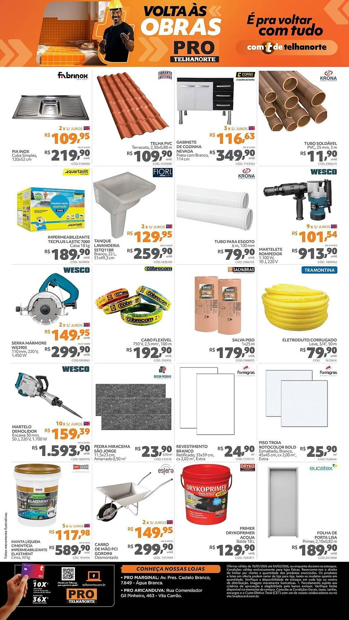 Encarte de Catálogo Telhanorte 22 de janeiro até 4 de fevereiro 2026 - Pagina 2