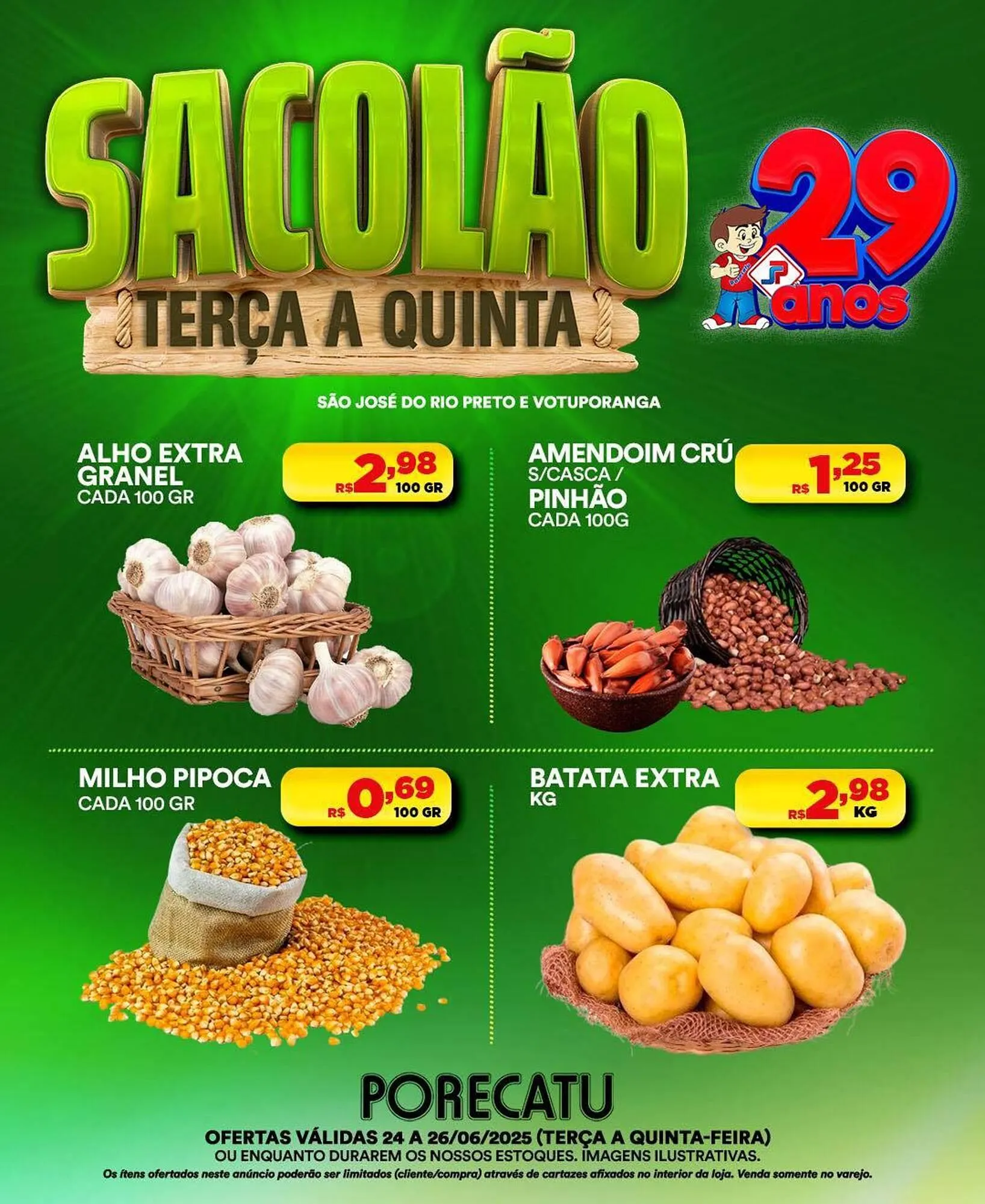 Encarte de Catálogo Supermercado Porecatu 24 de junho até 25 de junho 2025 - Pagina 3