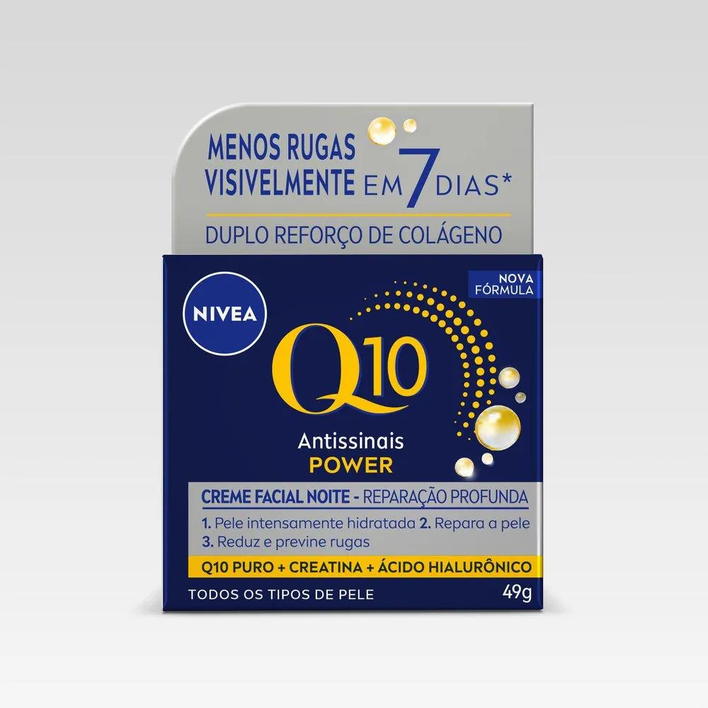 Creme Facial Nivea Antissinais Q10 Power Noite 49g