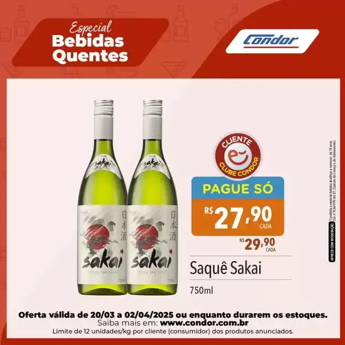 Encarte de Supermercados Condor Especial Bebidas Quentes 25 de março até 2 de abril 2025 - Pagina 7