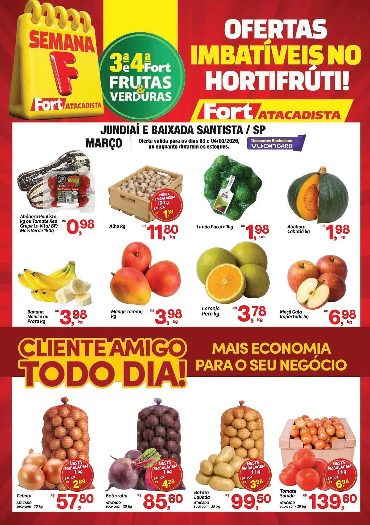 Encarte de Tabloide Fort Atacadista 3 de março até 4 de março 2026 - Pagina 1