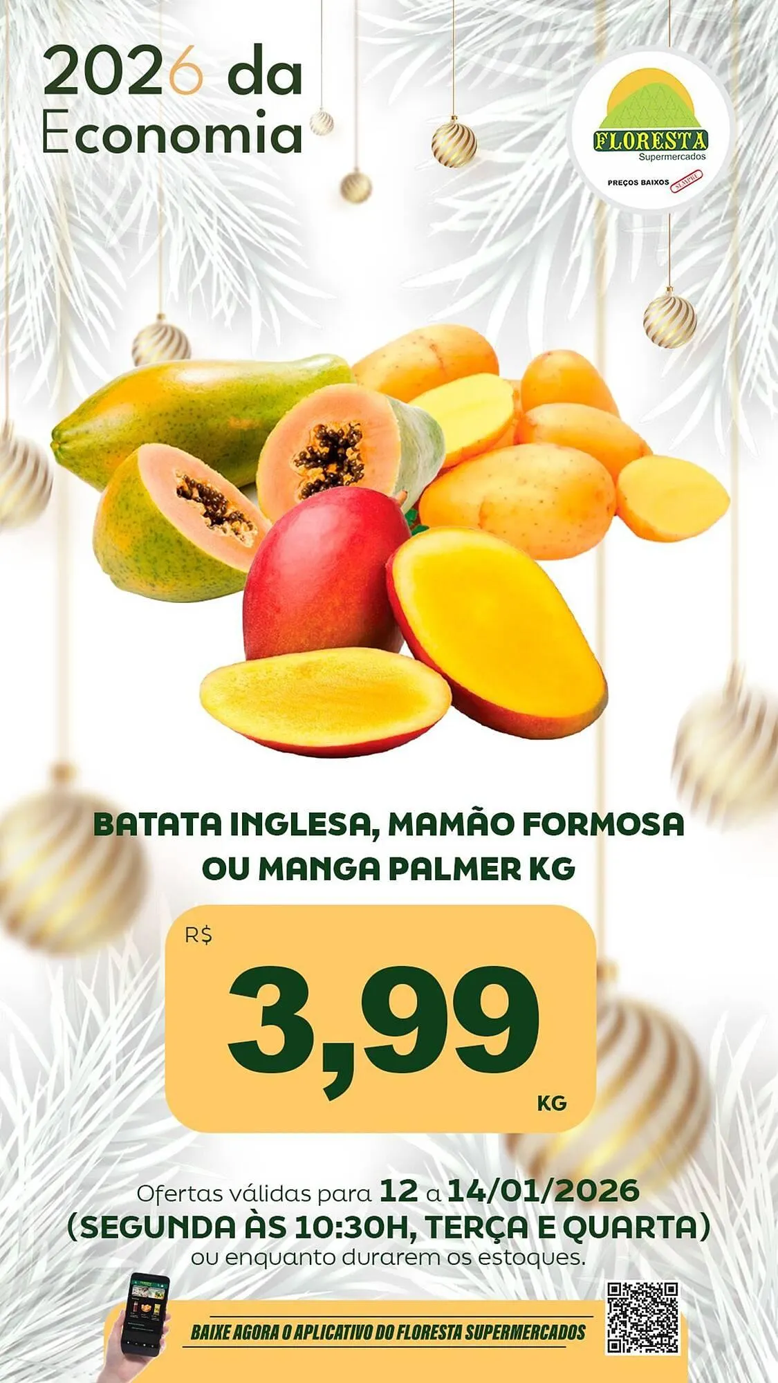 Encarte de Catálogo Floresta Supermercados 12 de janeiro até 14 de janeiro 2026 - Pagina 1
