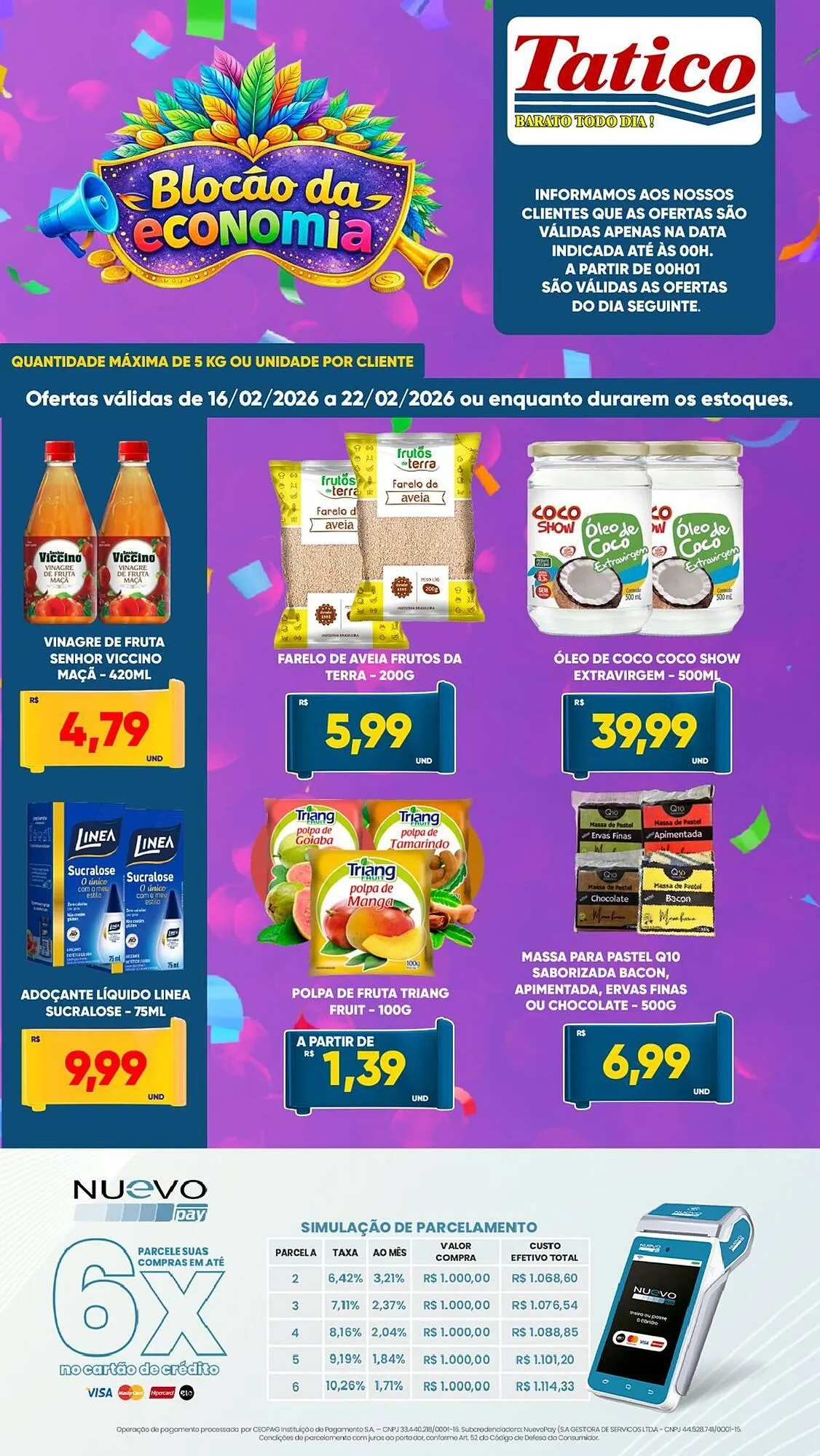 Encarte de Tabloide Tatico 16 de fevereiro até 22 de fevereiro 2026 - Pagina 5