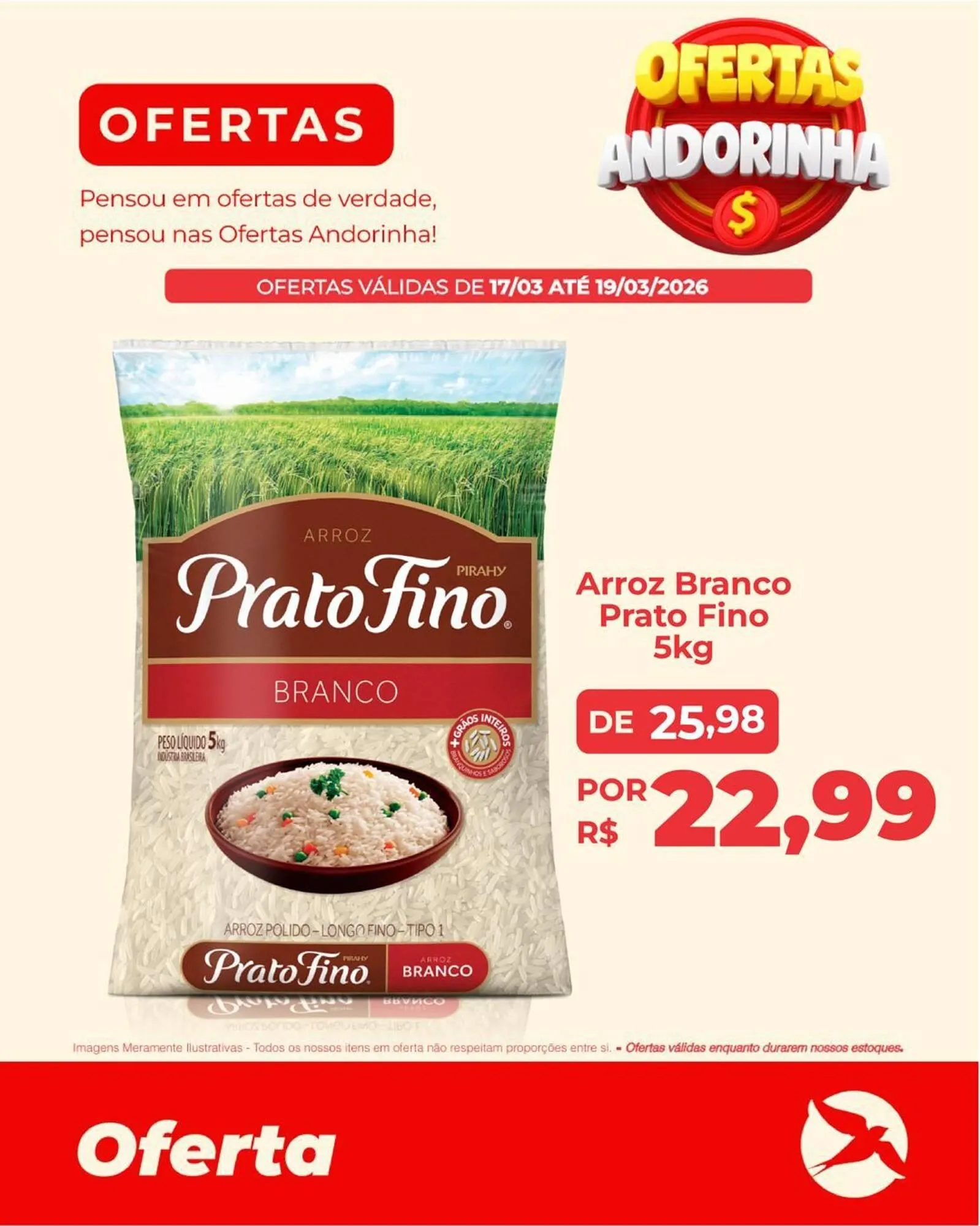 Encarte de Folheto Andorinha Hipermercado 17 de março até 19 de março 2026 - Pagina 1