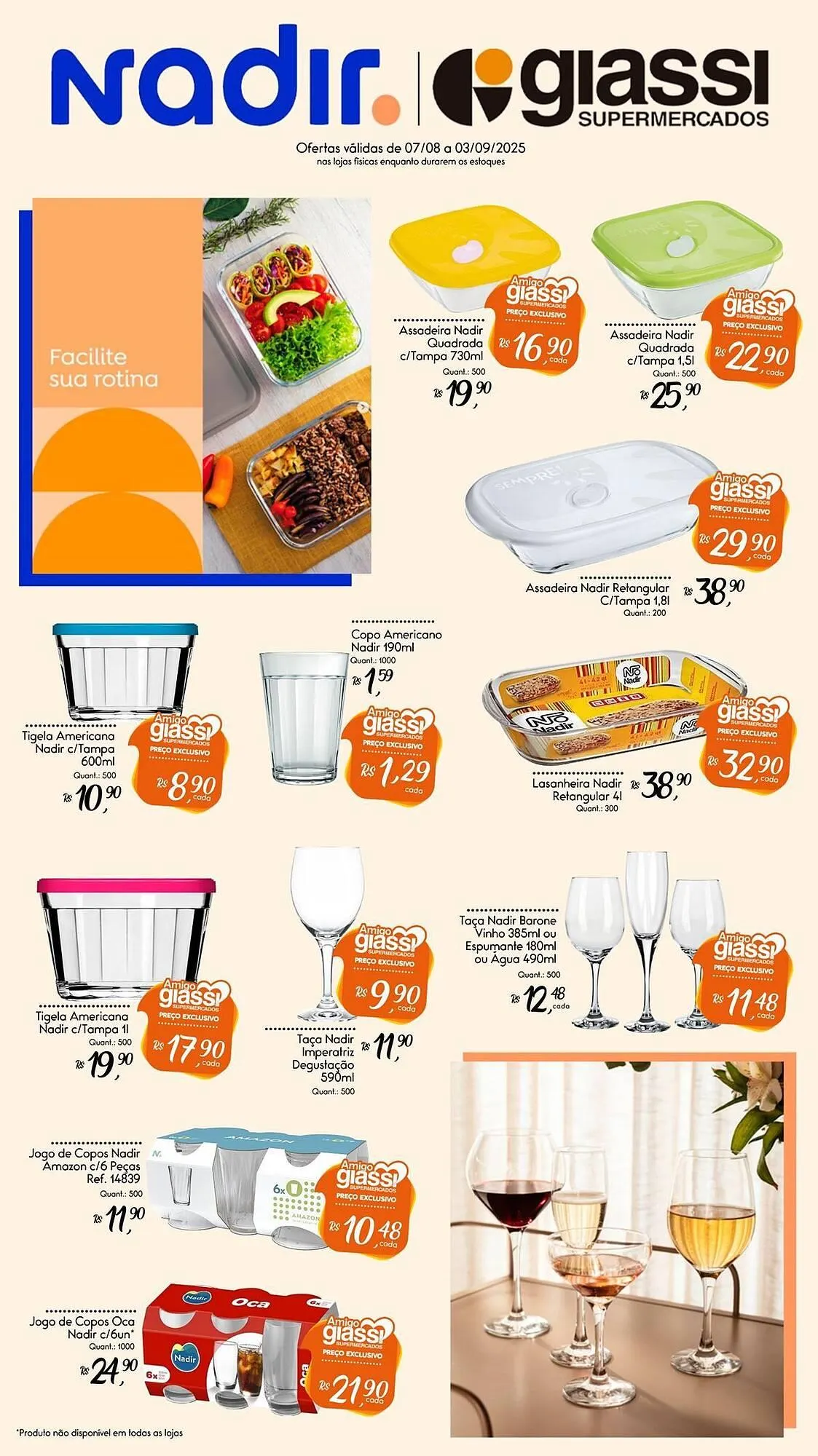 Encarte de Catálogo Giassi Supermercados 8 de agosto até 3 de setembro 2025 - Pagina 1