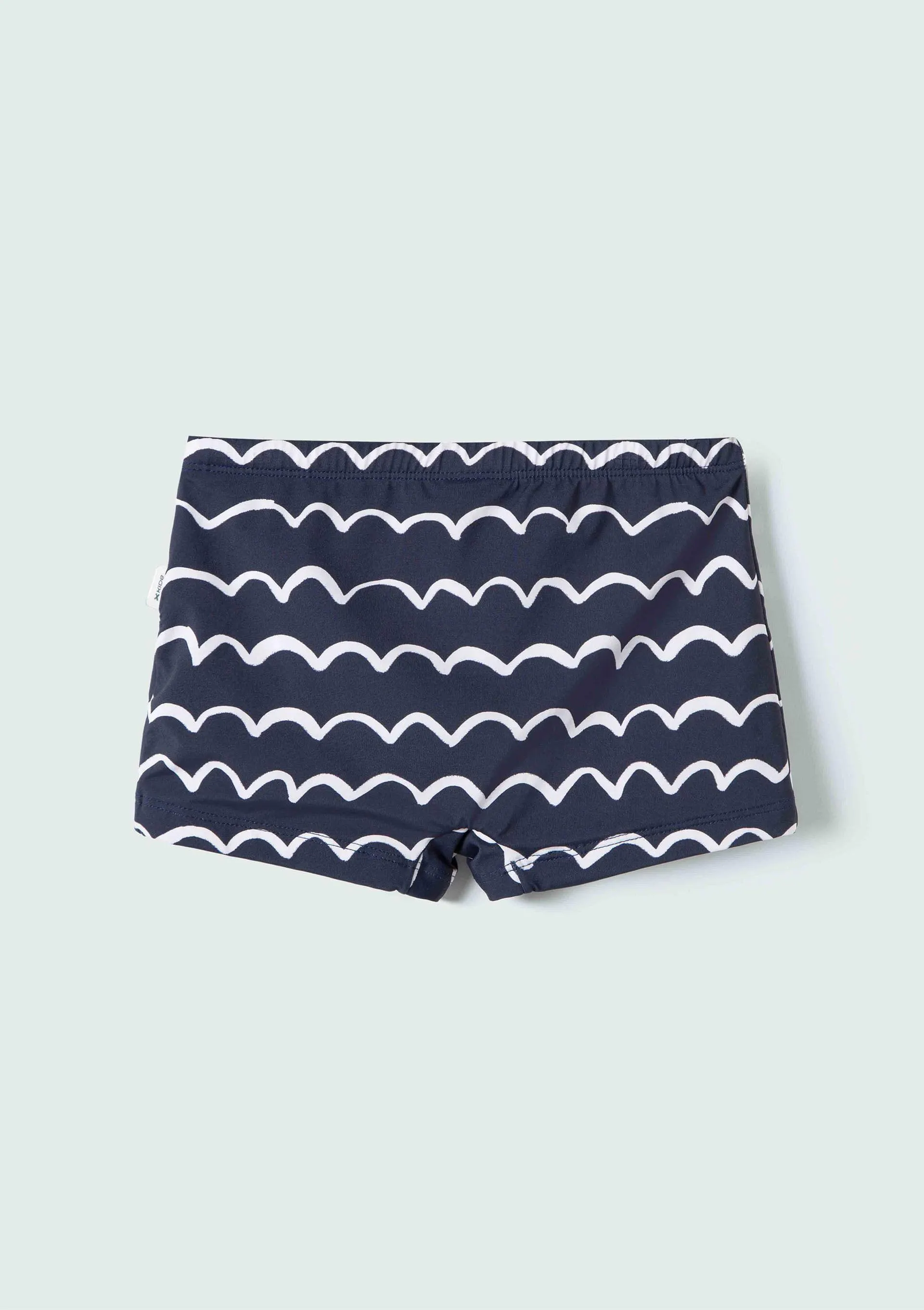 Sunga Infantil Boxer Com Estampa - Azul