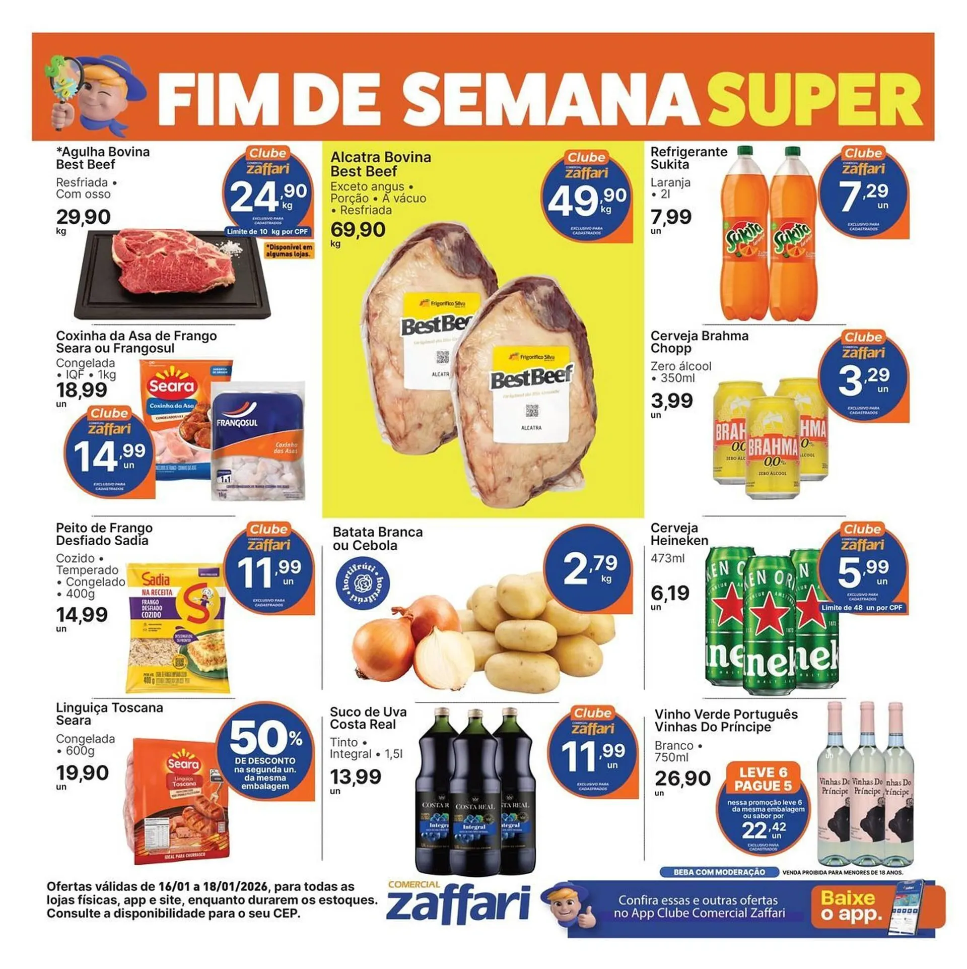 Encarte de Encarte Comercial Zaffari 16 de janeiro até 18 de janeiro 2026 - Pagina 1