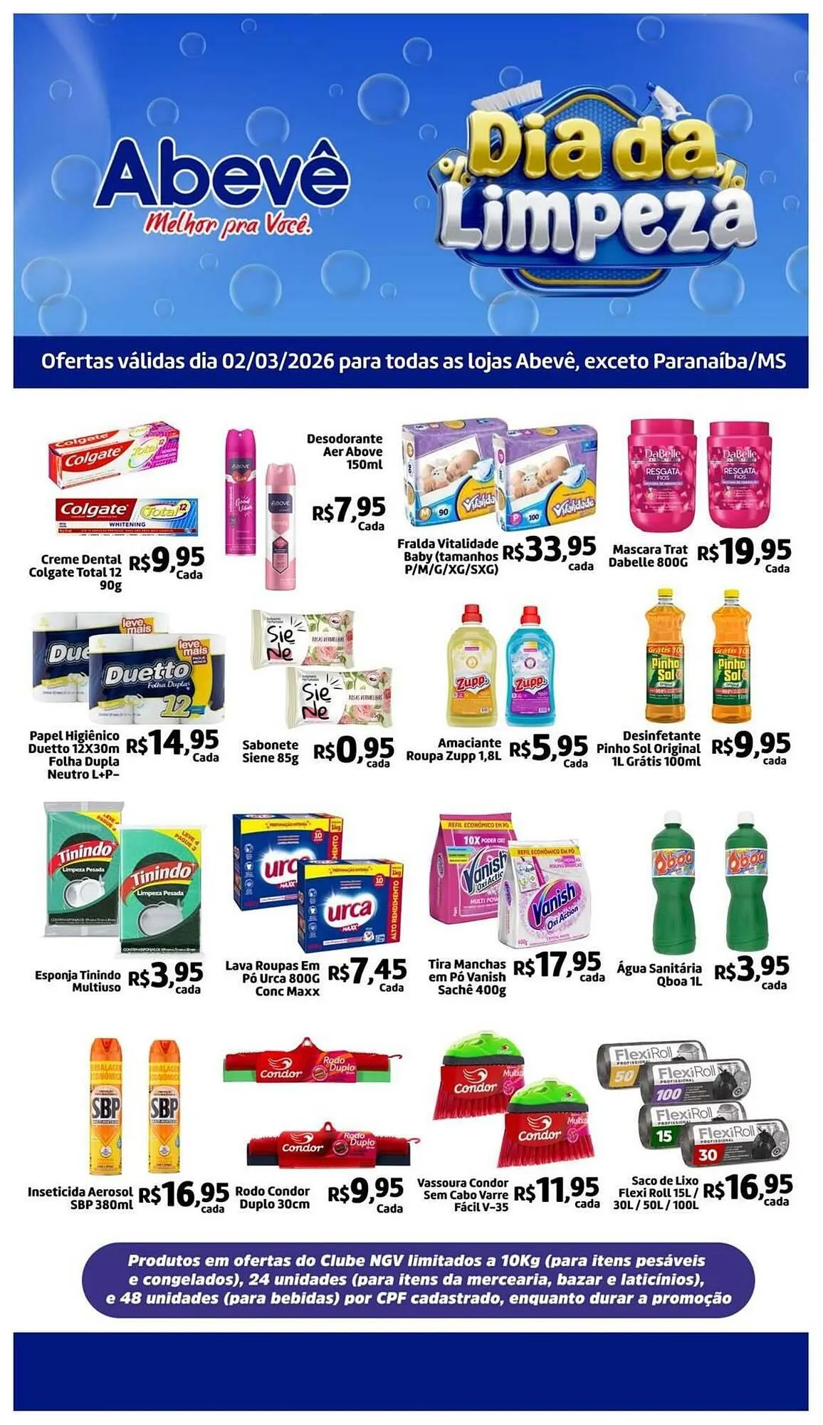 Encarte de Catálogo Abevê Supermercados 2 de março até 3 de março 2026 - Pagina 1