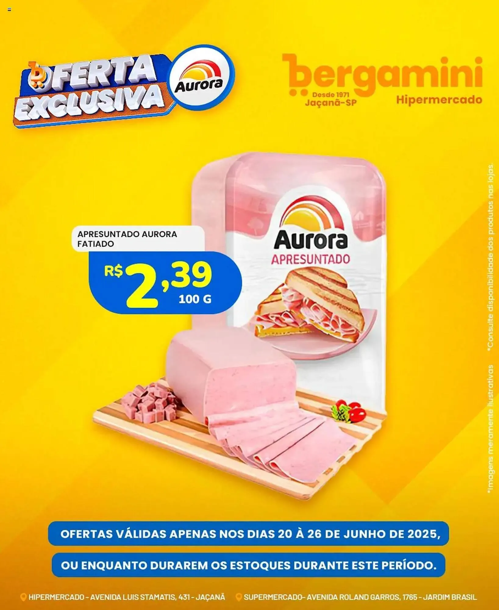 Encarte de Catálogo Supermercado Bergamini 20 de junho até 26 de junho 2025 - Pagina 1