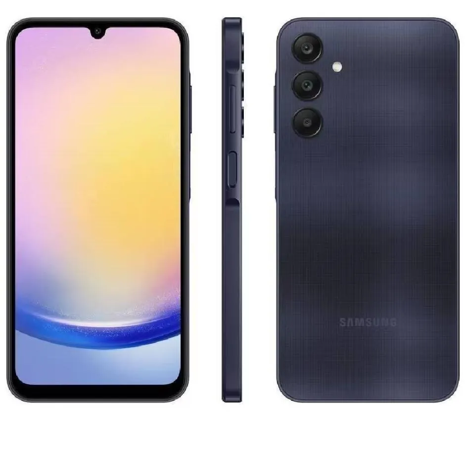 Smartphone Samsung Galaxy A25 5G Tela 6.5" Azul Escuro