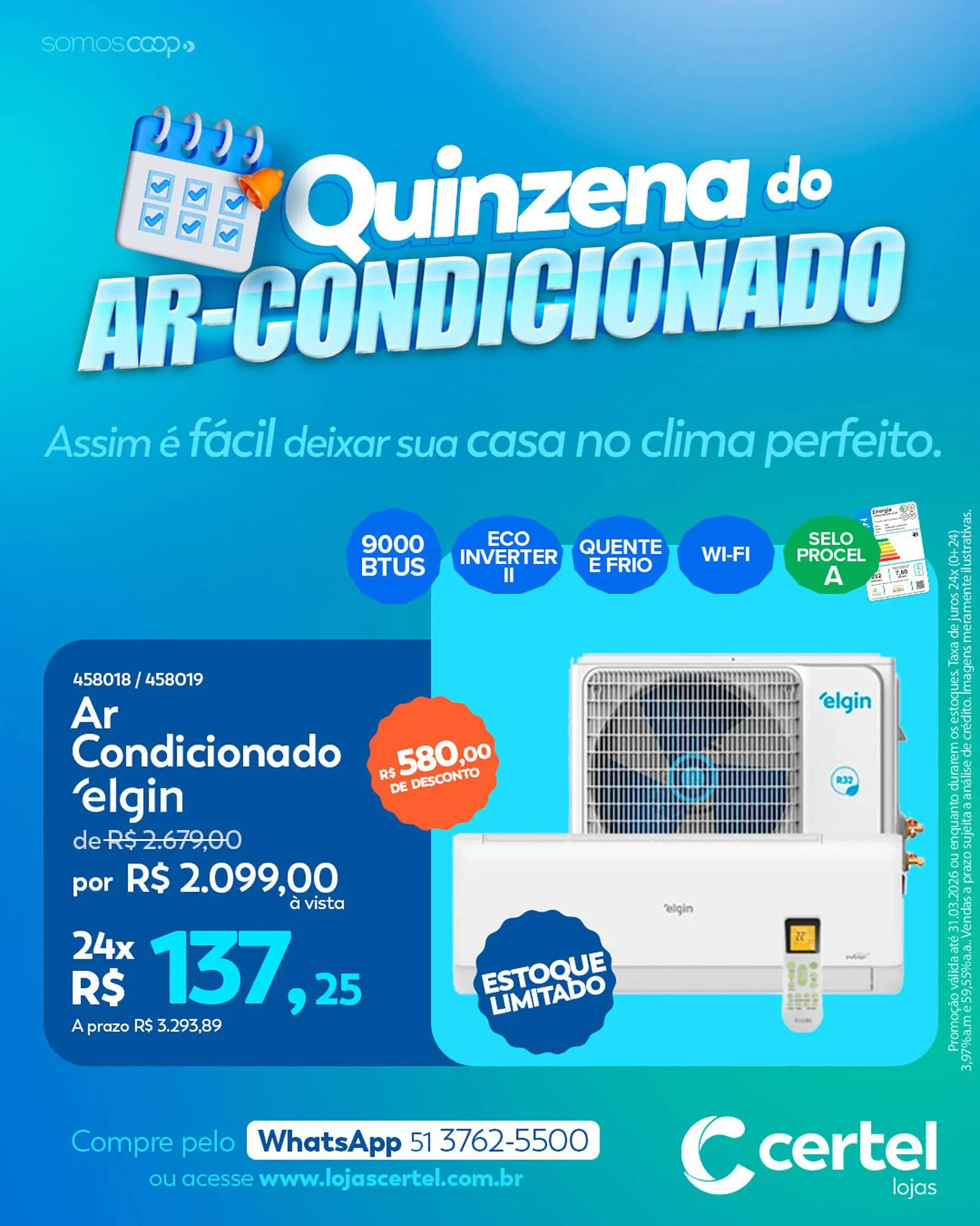 Encarte de Folheto Lojas Certel 25 de março até 31 de março 2026 - Pagina 1