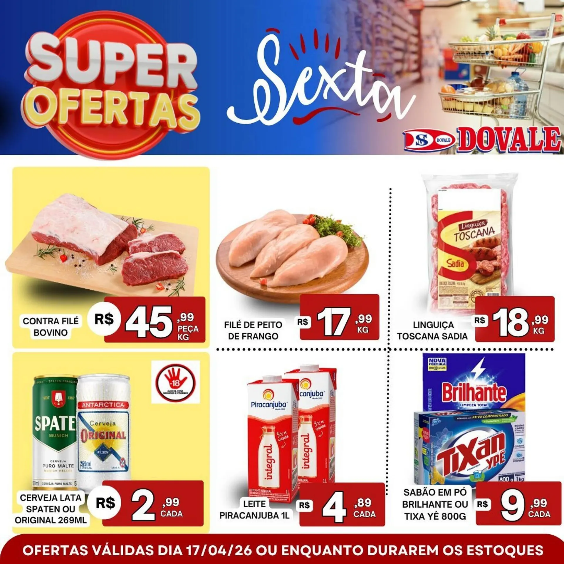 Encarte de Folheto Dovale 17 de abril até 17 de abril 2026 - Pagina 1