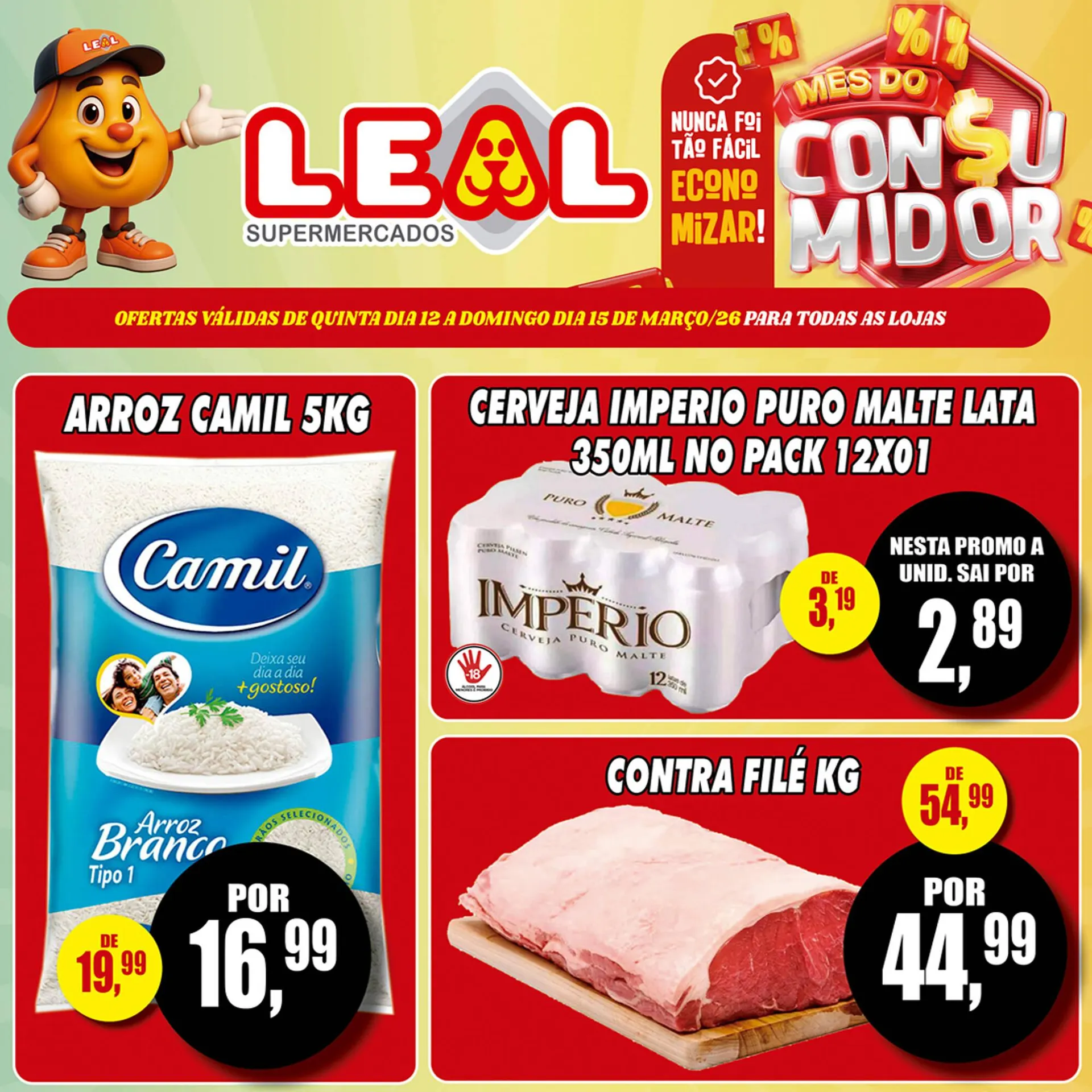 Encarte de Folheto Supermercado leal 12 de março até 15 de março 2026 - Pagina 2