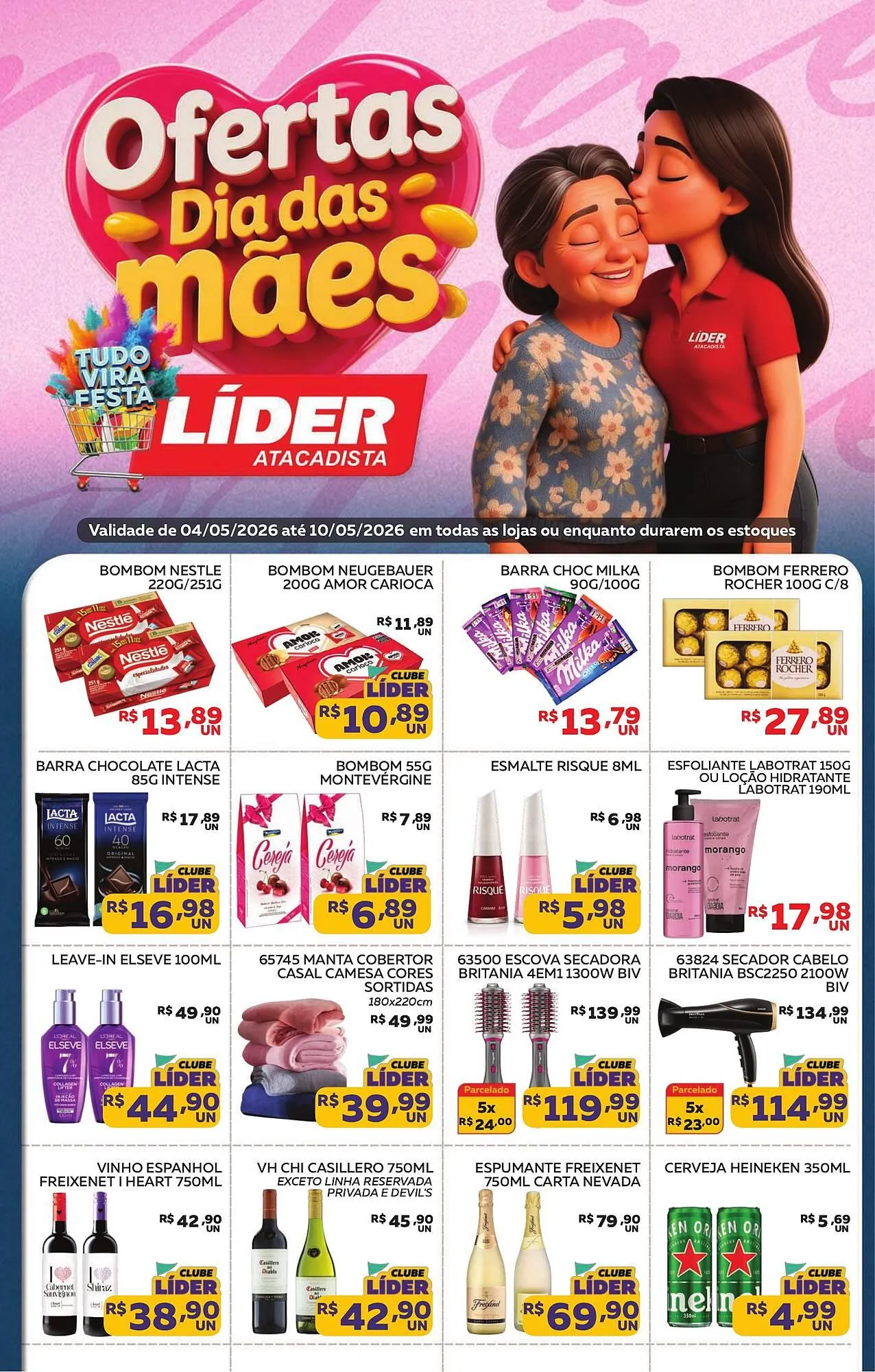 Encarte de Encarte Lider Atacadista 4 de maio até 10 de maio 2026 - Pagina 1