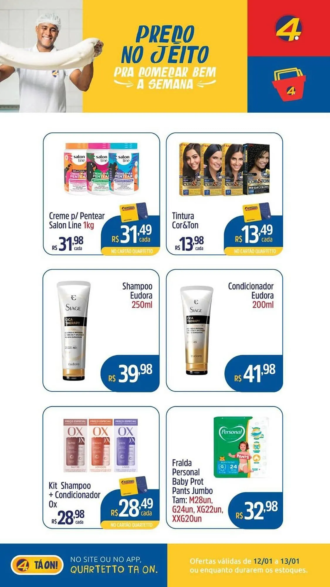 Encarte de Catálogo Quartetto Supermercados 12 de janeiro até 13 de janeiro 2026 - Pagina 4