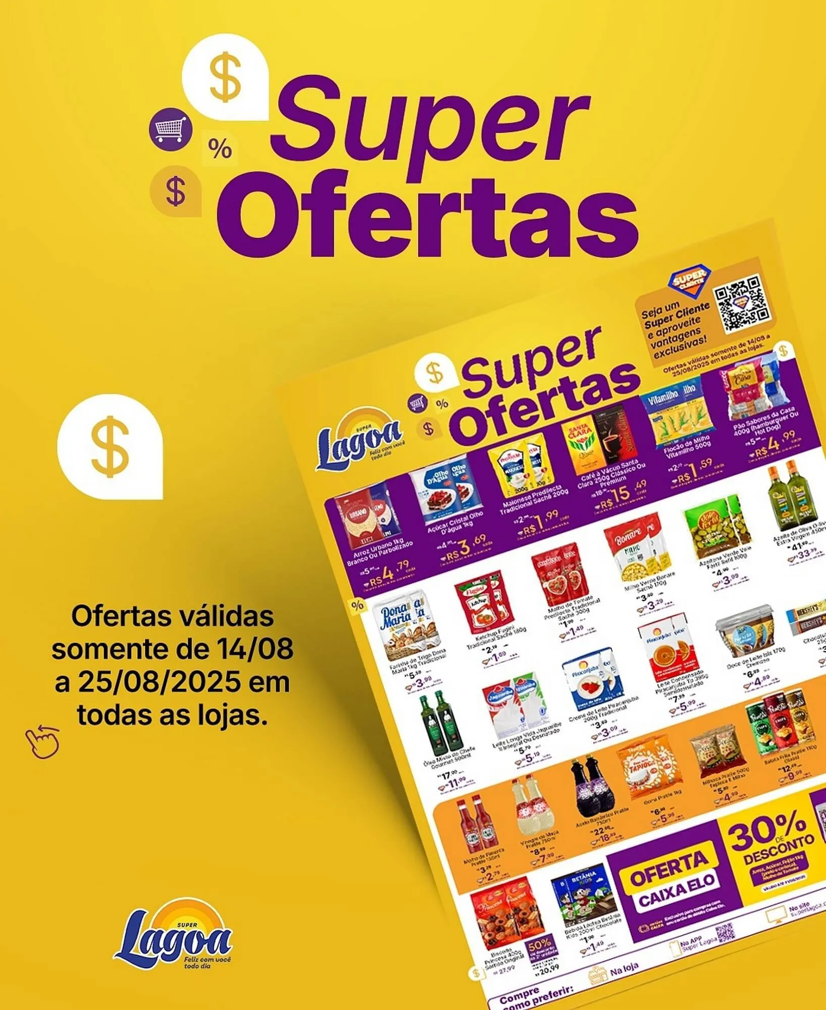Encarte de Catálogo Super Lagoa 15 de agosto até 25 de agosto 2025 - Pagina 1
