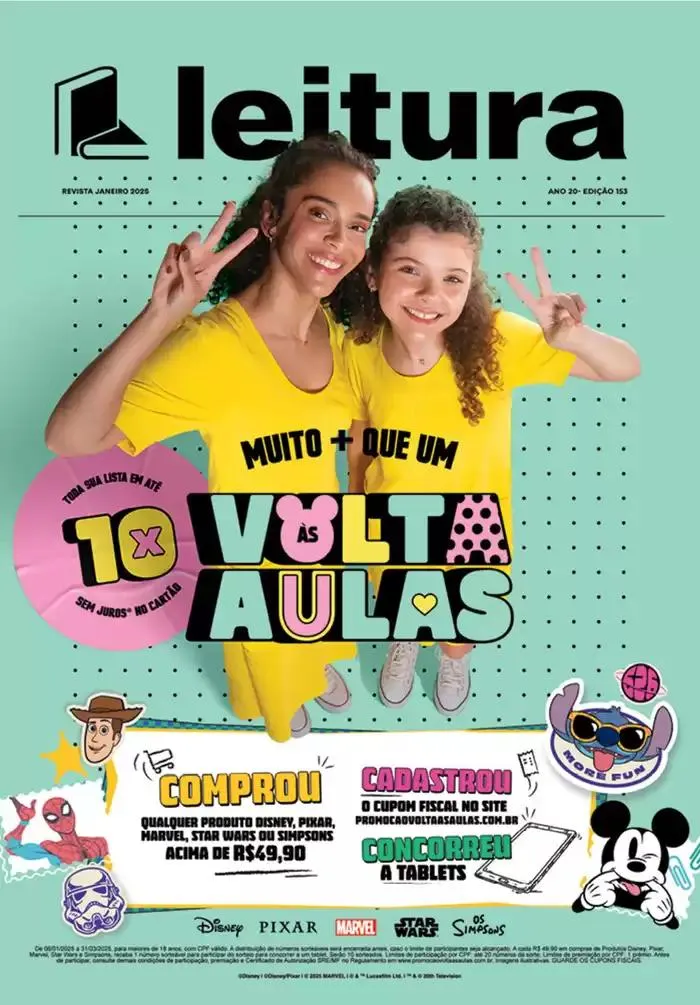 Encarte de Ofertas Livraria Leitura 6 de janeiro até 31 de março 2025 - Pagina 1