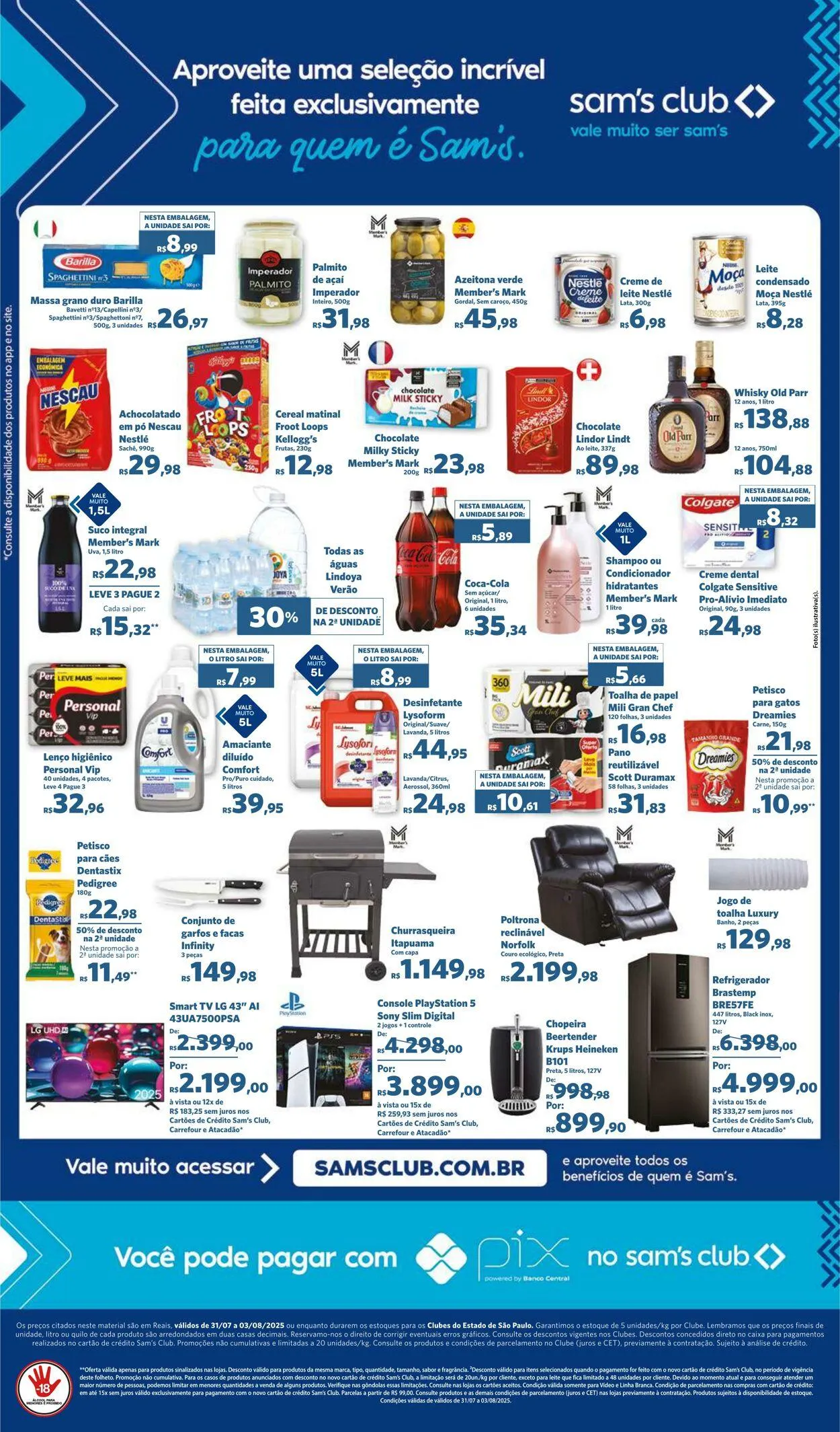 Encarte de Sam's Club 31 de julho até 3 de agosto 2025 - Pagina 2