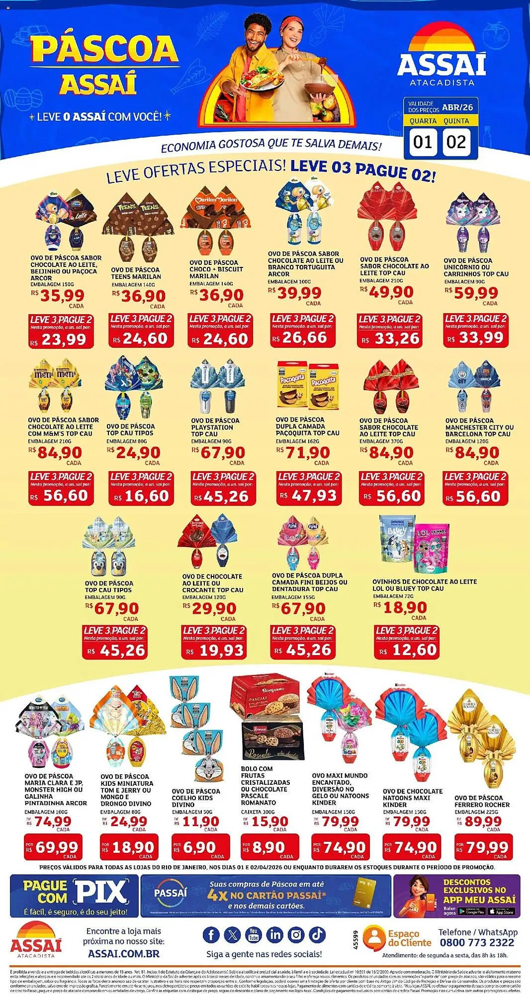 Encarte de Encarte Assaí Atacadista 1 de abril até 2 de abril 2026 - Pagina 1