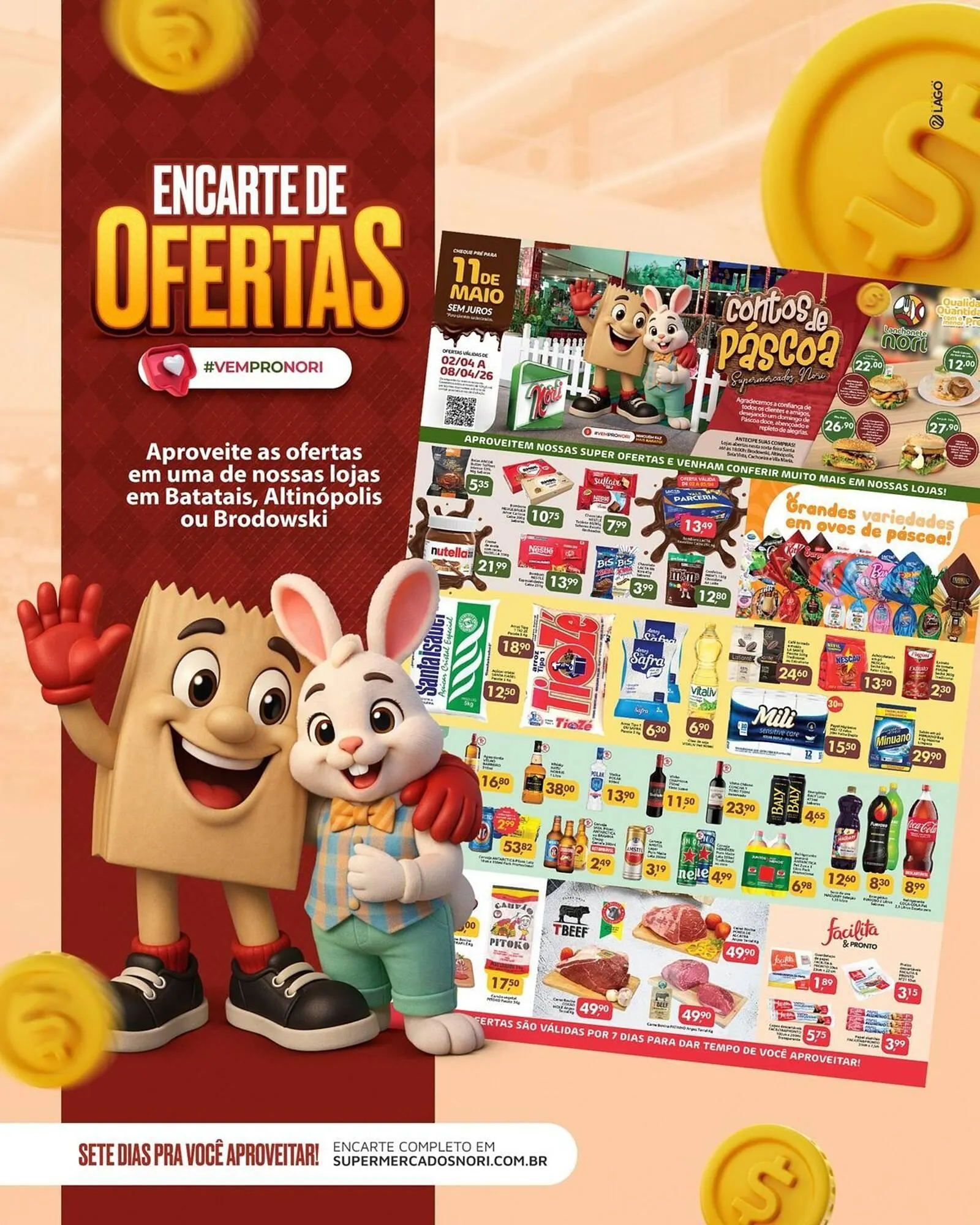 Encarte de Catálogo Supermercados Nori 2 de abril até 26 de abril 2026 - Pagina 1