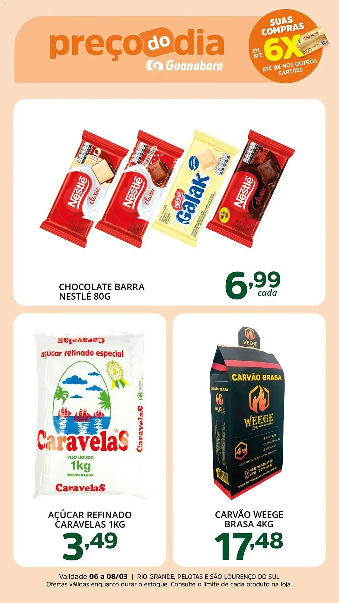 Encarte de Encarte Supermercados Guanabara 6 de março até 8 de março 2026 - Pagina 1