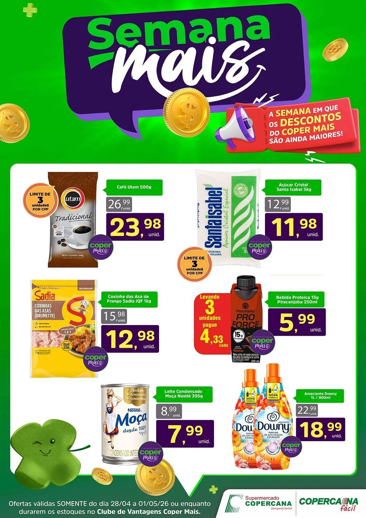 Encarte de Tabloide Copercana 28 de abril até 1 de maio 2026 - Pagina 1