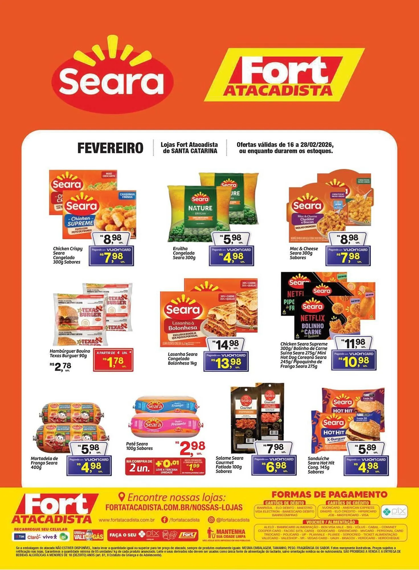 Encarte de Tabloide Fort Atacadista 16 de fevereiro até 28 de fevereiro 2026 - Pagina 1