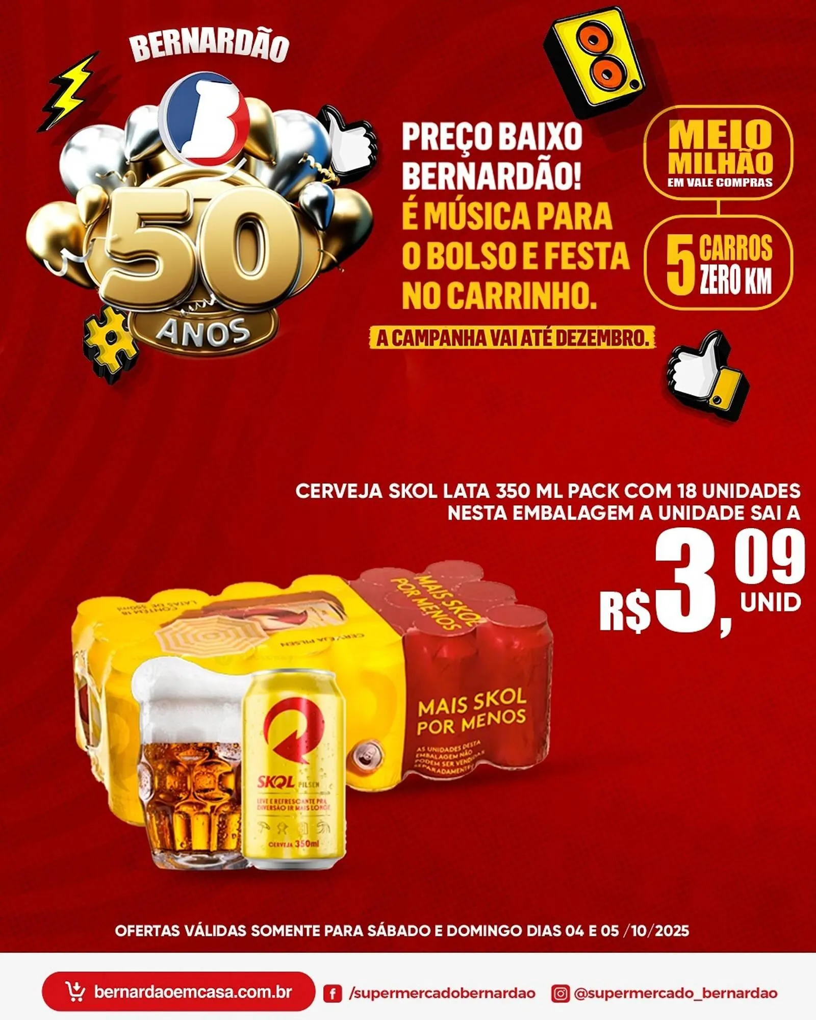Encarte de Catálogo Supermercado Bernardão 4 de outubro até 5 de outubro 2025 - Pagina 2