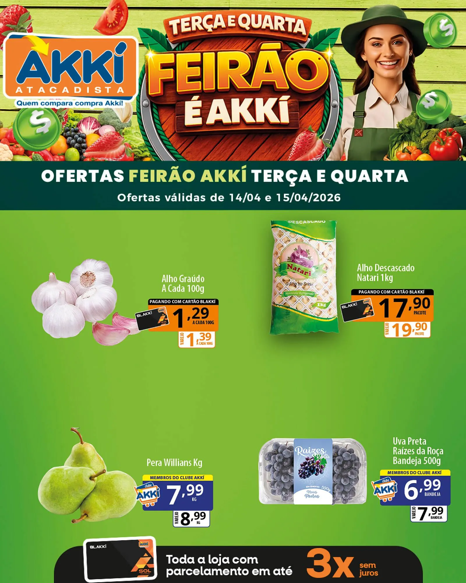 Encarte de Folheto Akki Atacadista 14 de abril até 15 de abril 2026 - Pagina 2